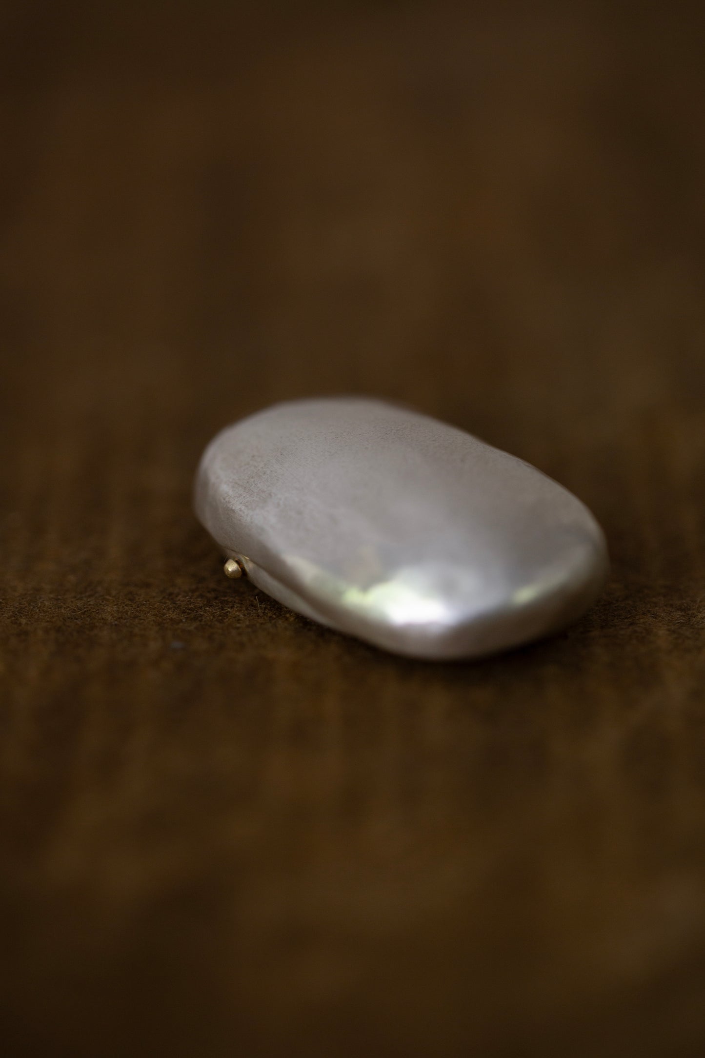 Ishiki -  a pure sterling silver stone vessel by Mayumi Utsunomiya
