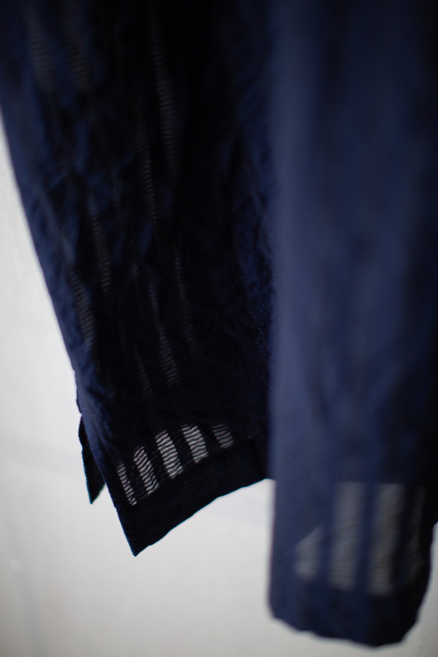 Blue Camp Shirt with Crescent Pocket