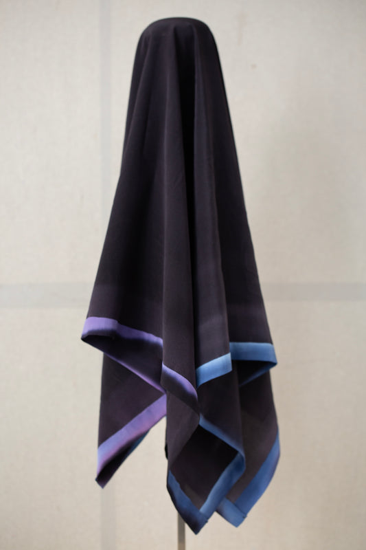 NIGHT CARRé (L) Hand Dyed Scarf - SERIE NR. 042
