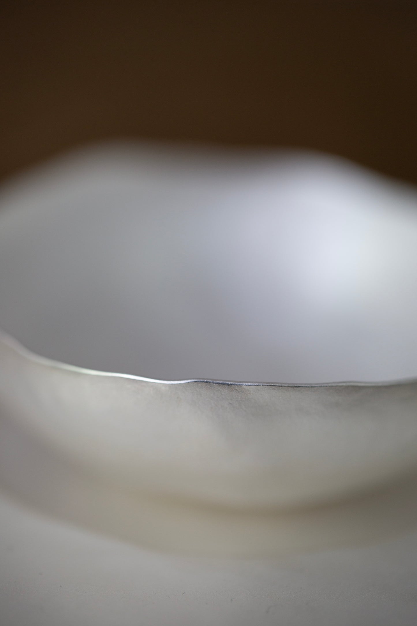 Set of sterling silver coated plate + cup by Mayumi Utsunomiya