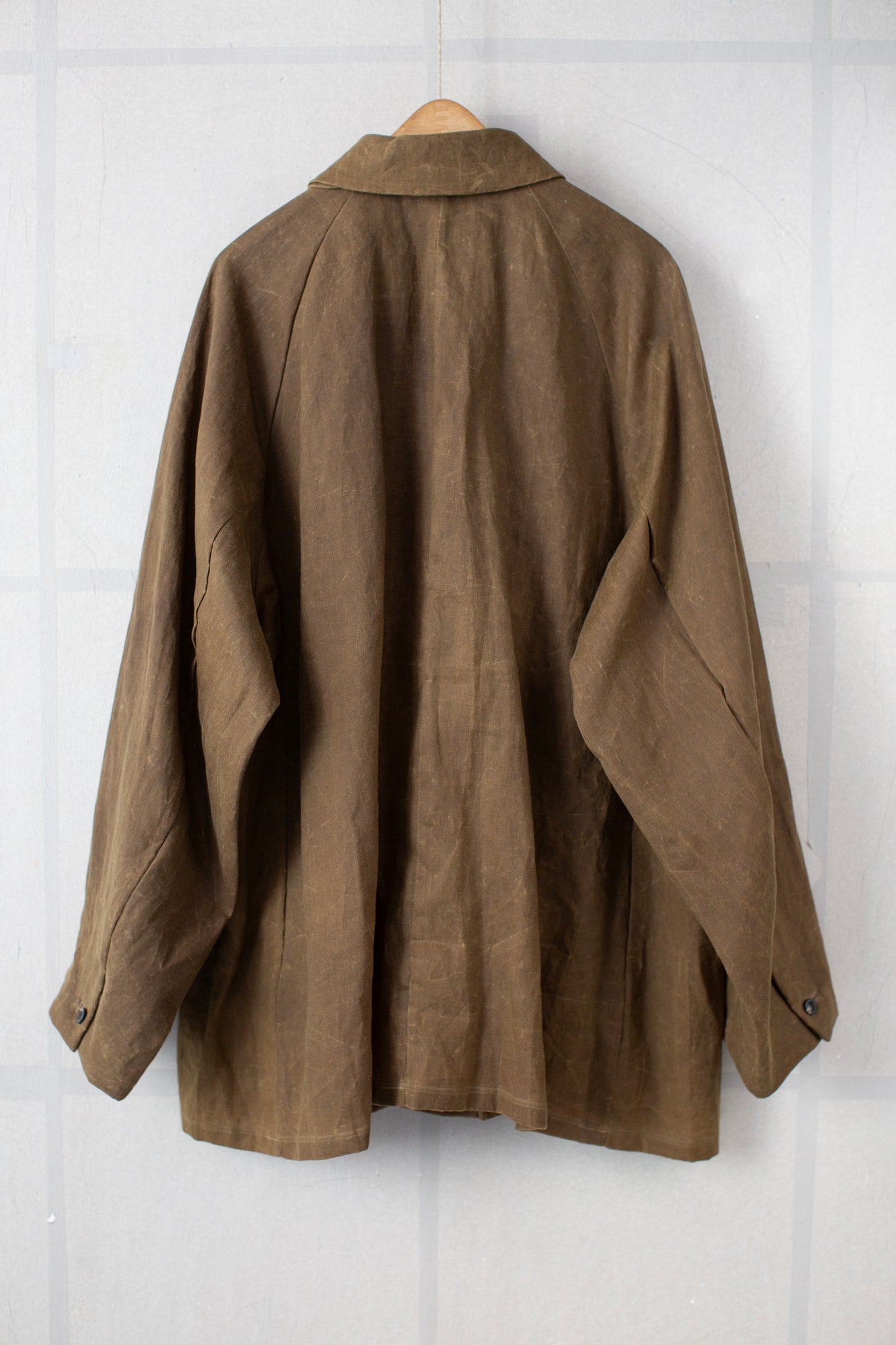 Beige Oil Paraffin Stalker Jacket