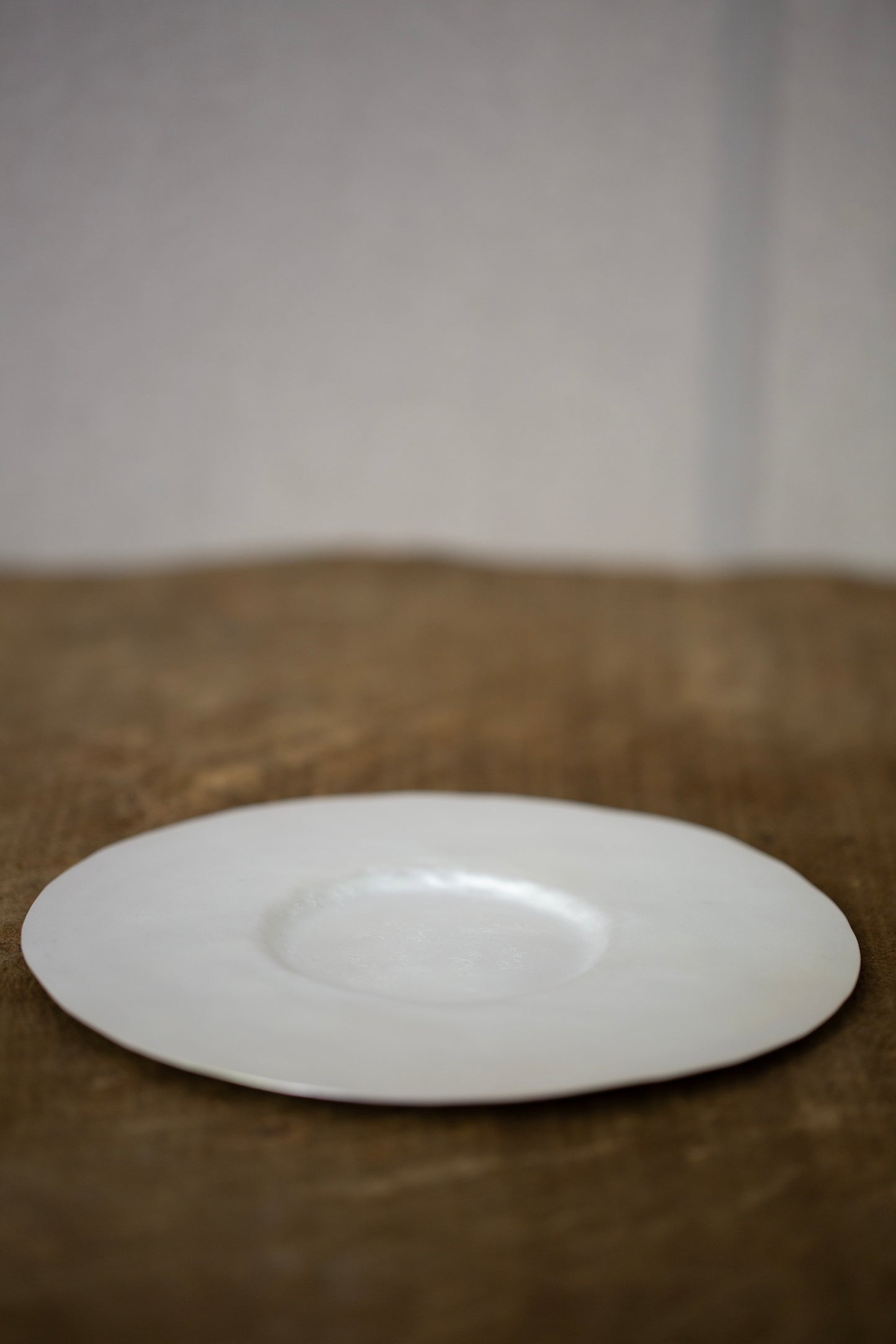 Set of sterling silver coated plate + cup by Mayumi Utsunomiya