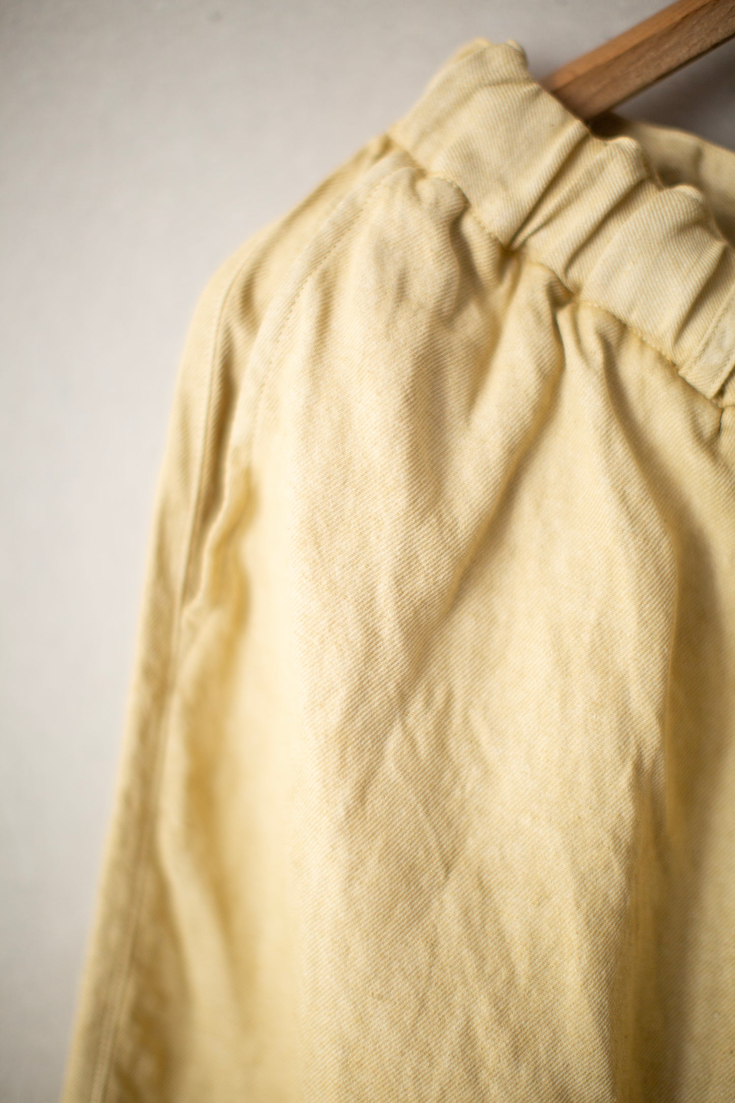 Bengala yellow washi hemp pants