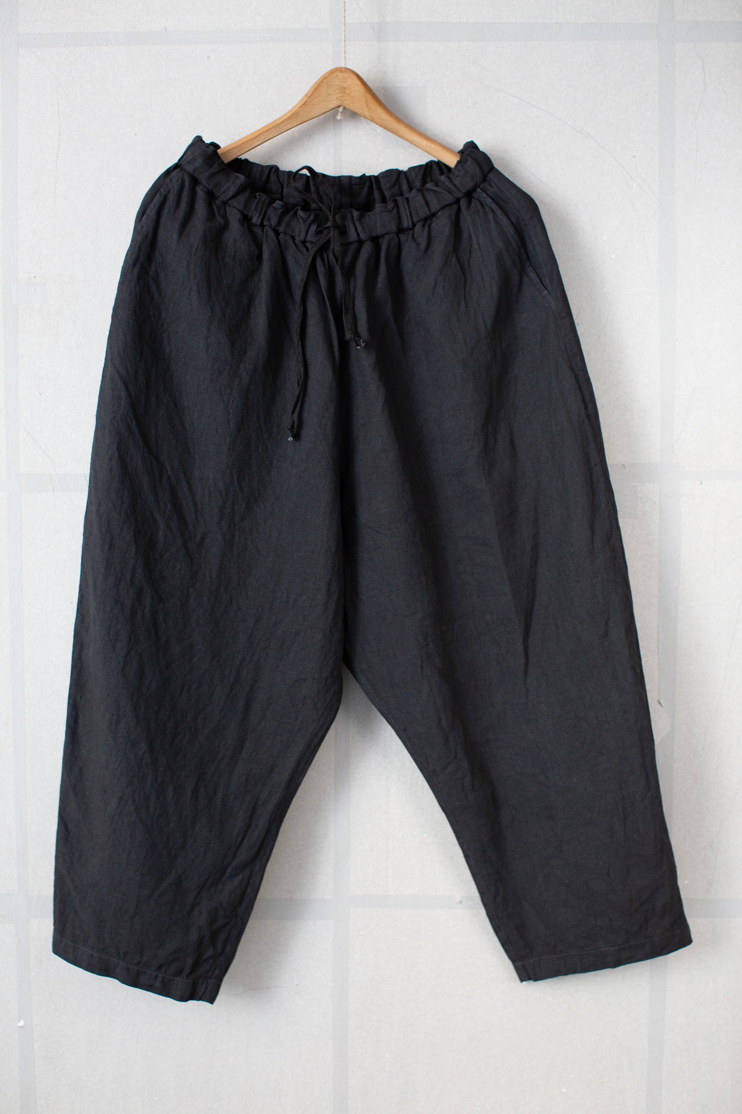 Persimmon tannin & sumi ink washi hemp pants