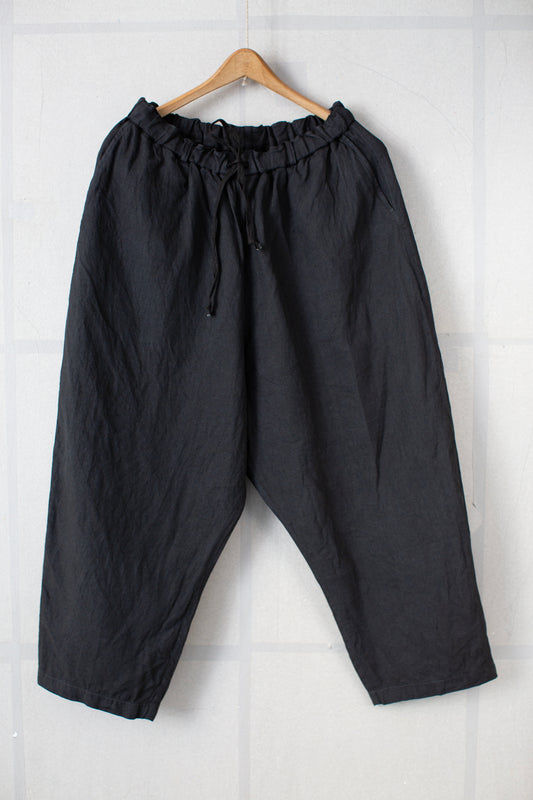 Persimmon tannin & sumi ink washi hemp pants