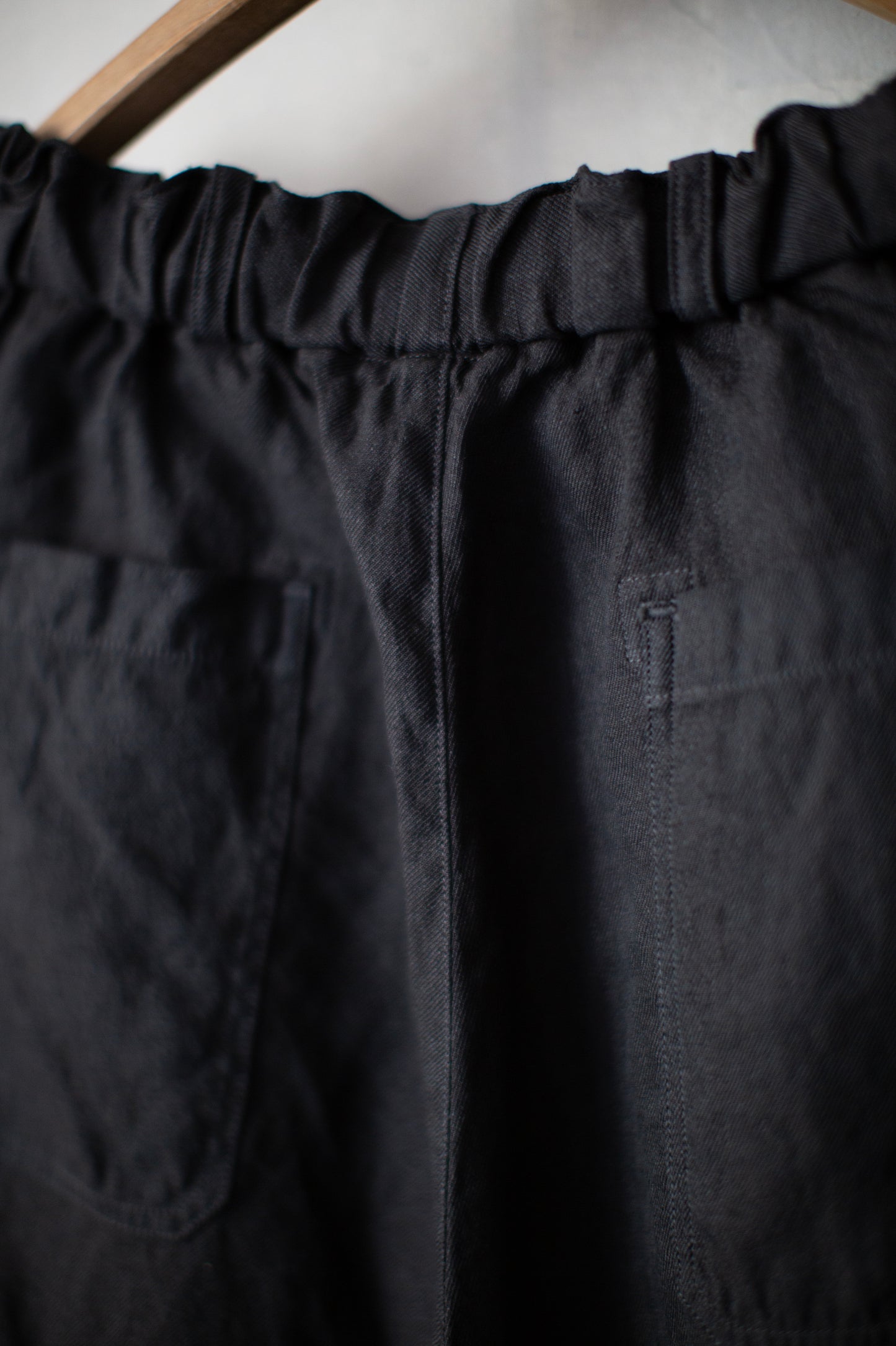 Persimmon tannin & sumi ink washi hemp pants
