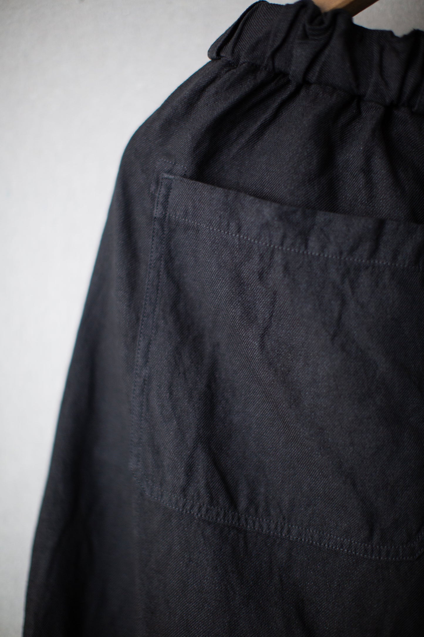 Persimmon tannin & sumi ink washi hemp pants