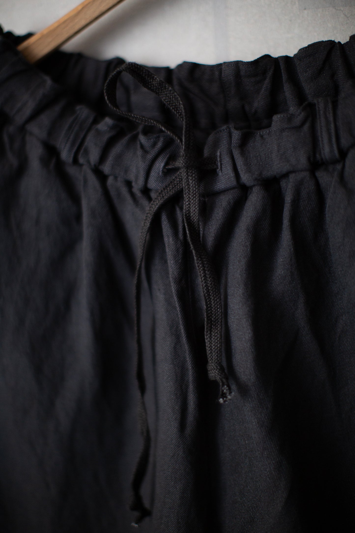 Persimmon tannin & sumi ink washi hemp pants