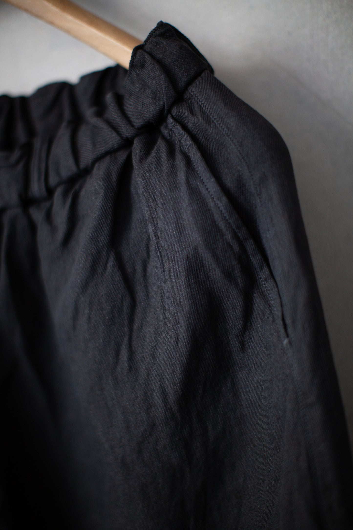 Persimmon tannin & sumi ink washi hemp pants