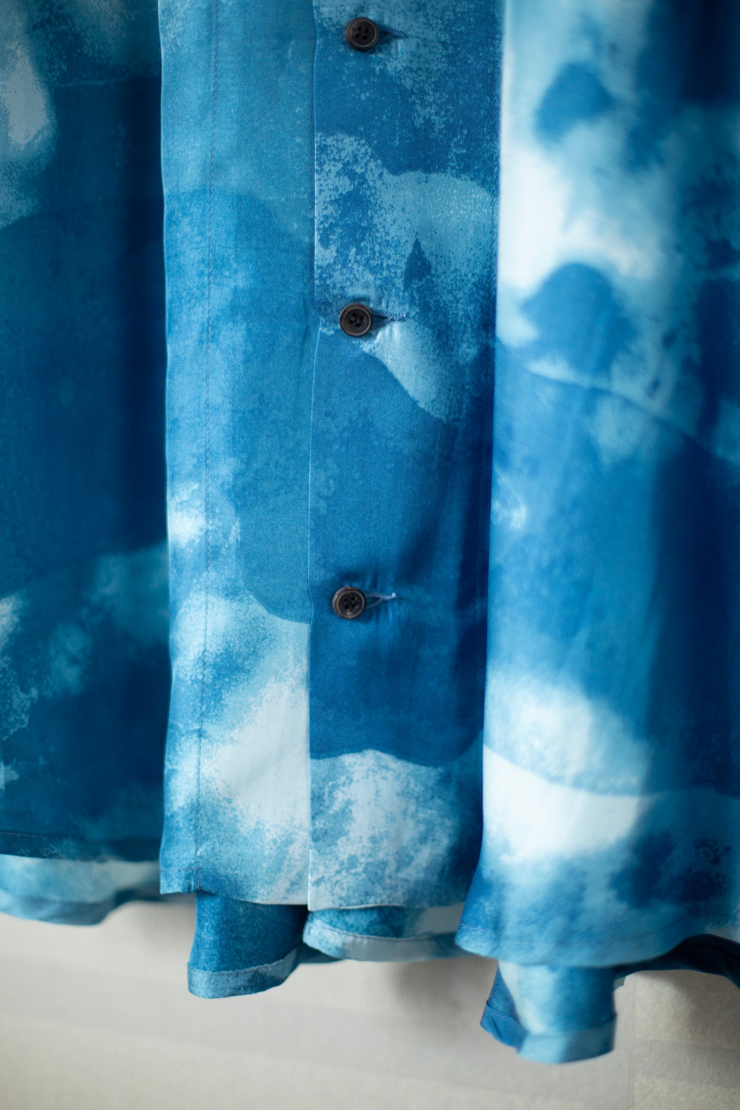 SHIRT#100 - SILK AIZOME CLOUDS