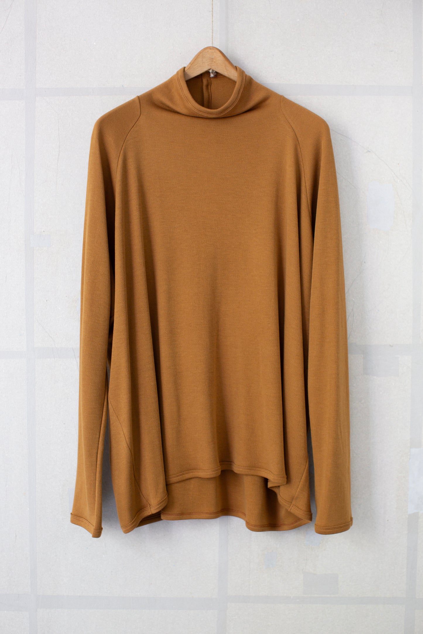 TEE#85 - OCHRE COTTON CASHMERE PANCAKE