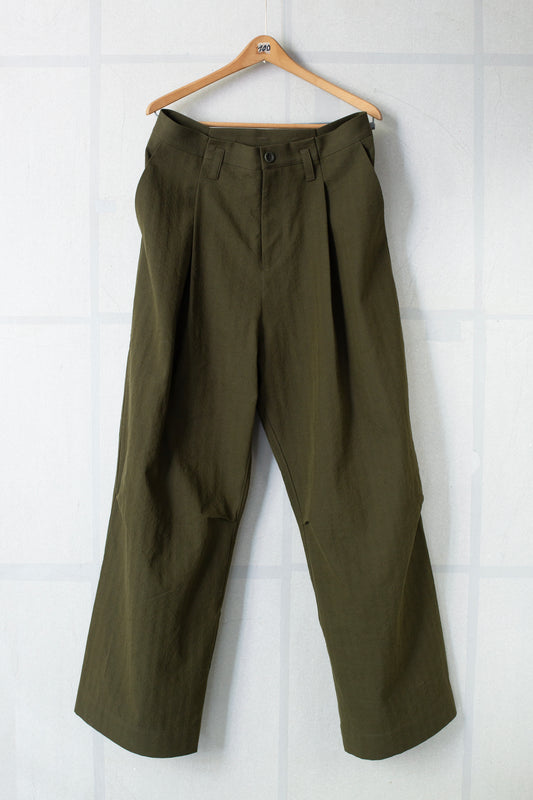 THE POTTER TROUSER IN HERRINGBONE SUITING HEATH