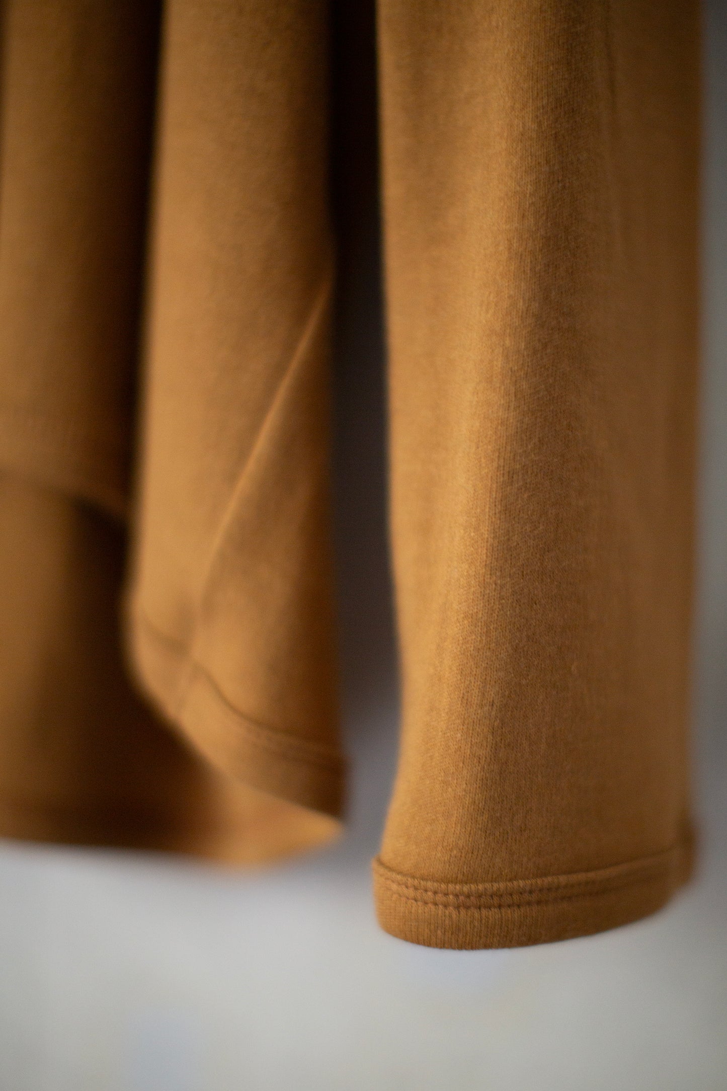 TEE#85 - OCHRE COTTON CASHMERE PANCAKE