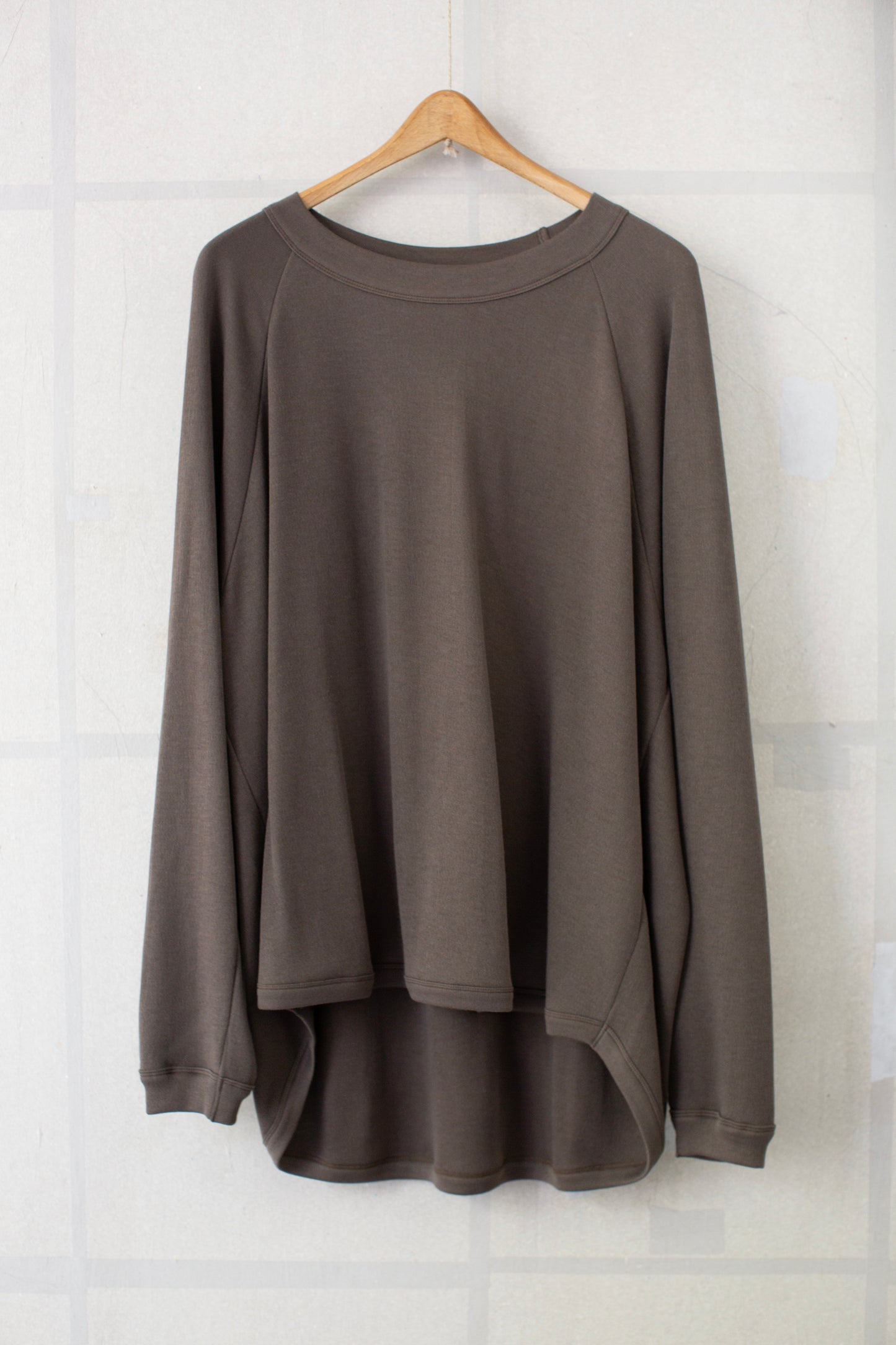TEE#93 - ELEPHANT GREY COTTON CASHMERE PANCAKE