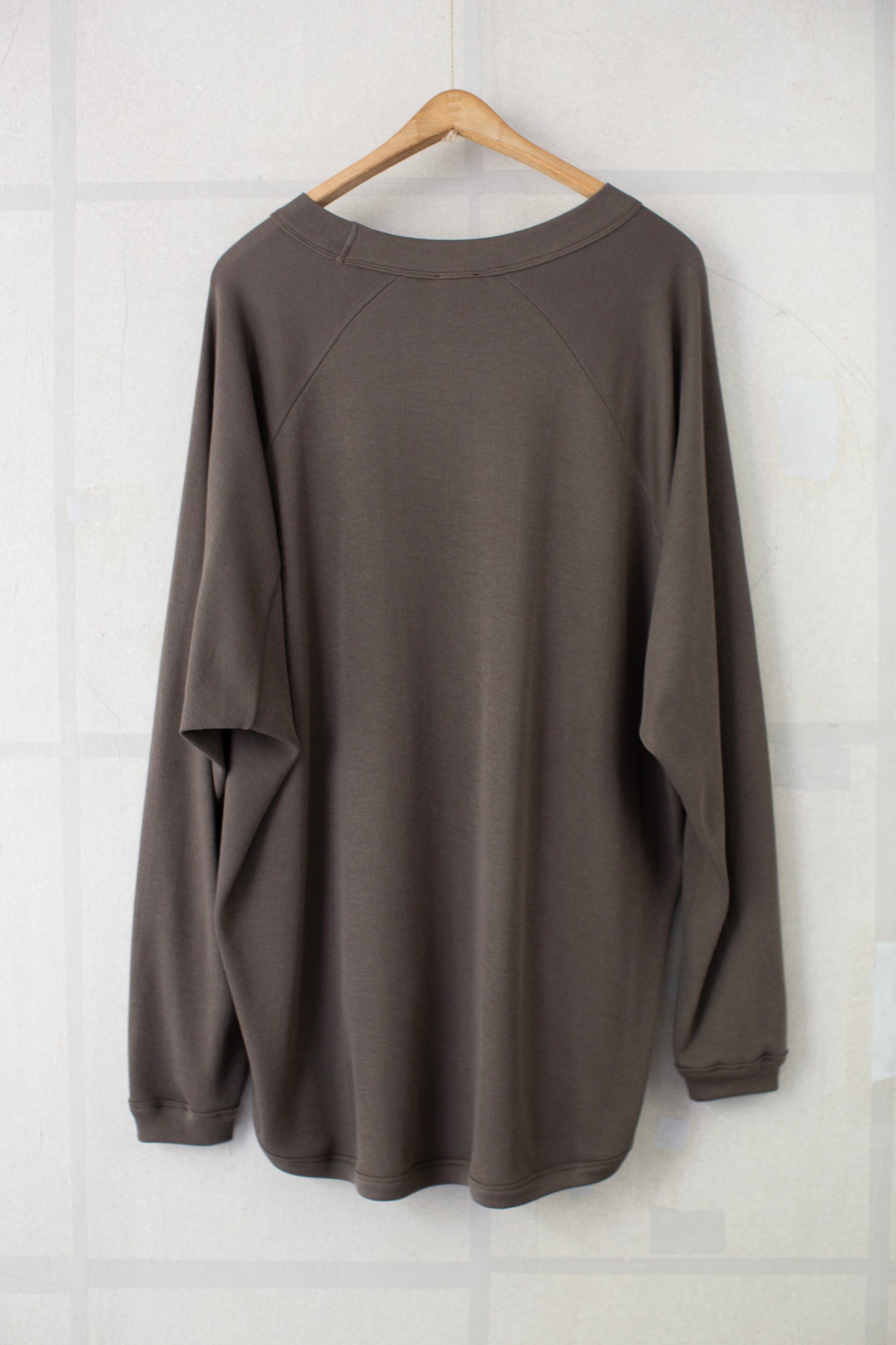 TEE#93 - ELEPHANT GREY COTTON CASHMERE PANCAKE