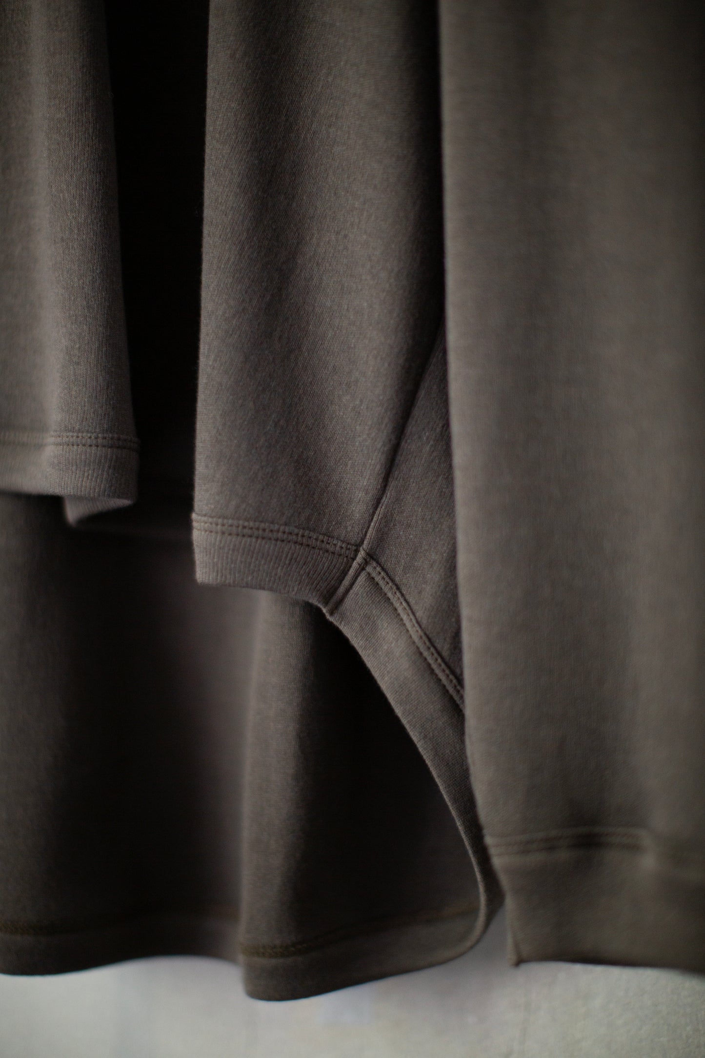 TEE#93 - ELEPHANT GREY COTTON CASHMERE PANCAKE