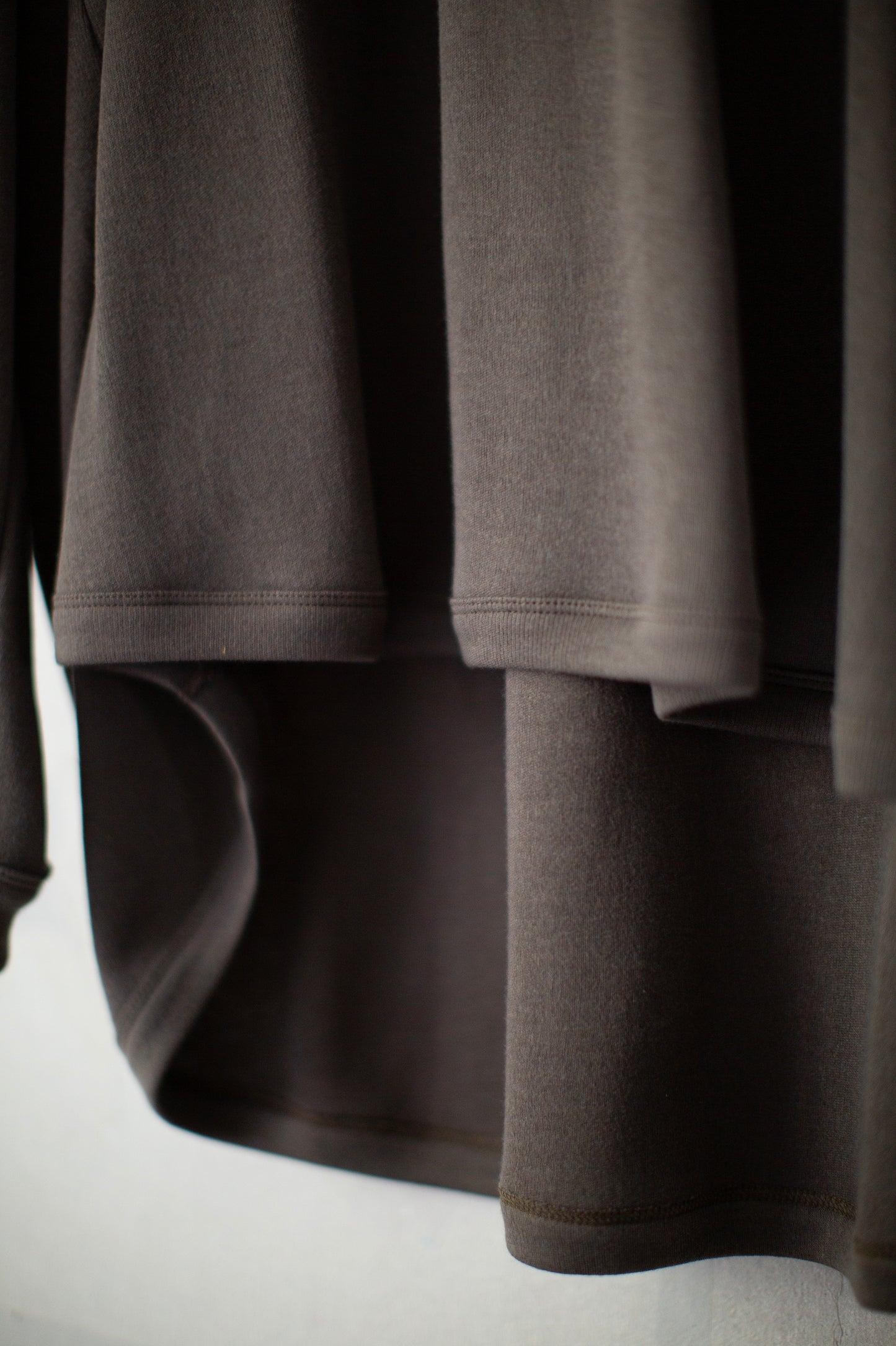 TEE#93 - ELEPHANT GREY COTTON CASHMERE PANCAKE
