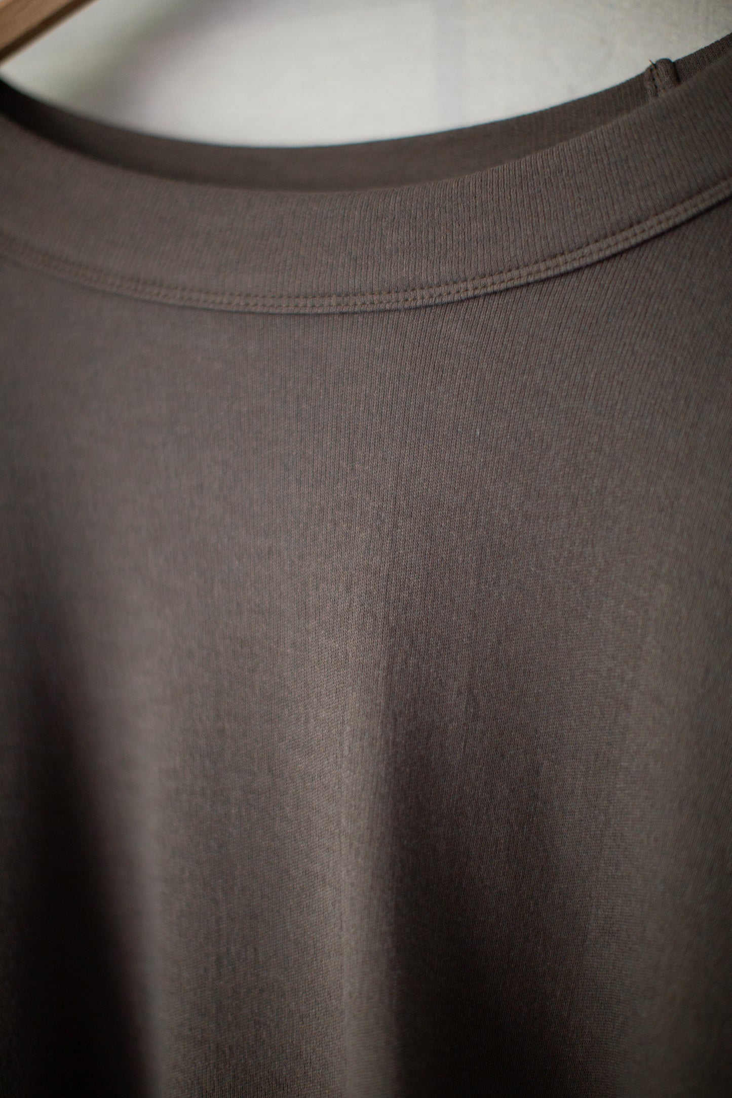 TEE#93 - ELEPHANT GREY COTTON CASHMERE PANCAKE