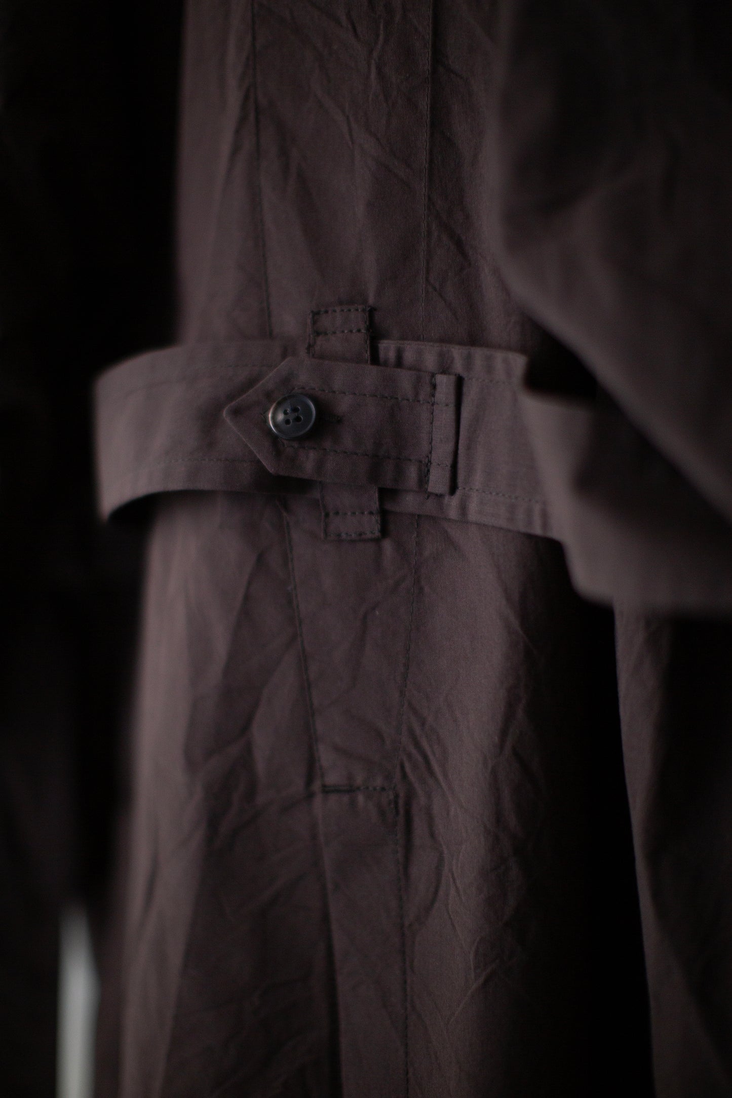 COAT#34 - COTTON SILK CANVAS OLD MAHOGANY