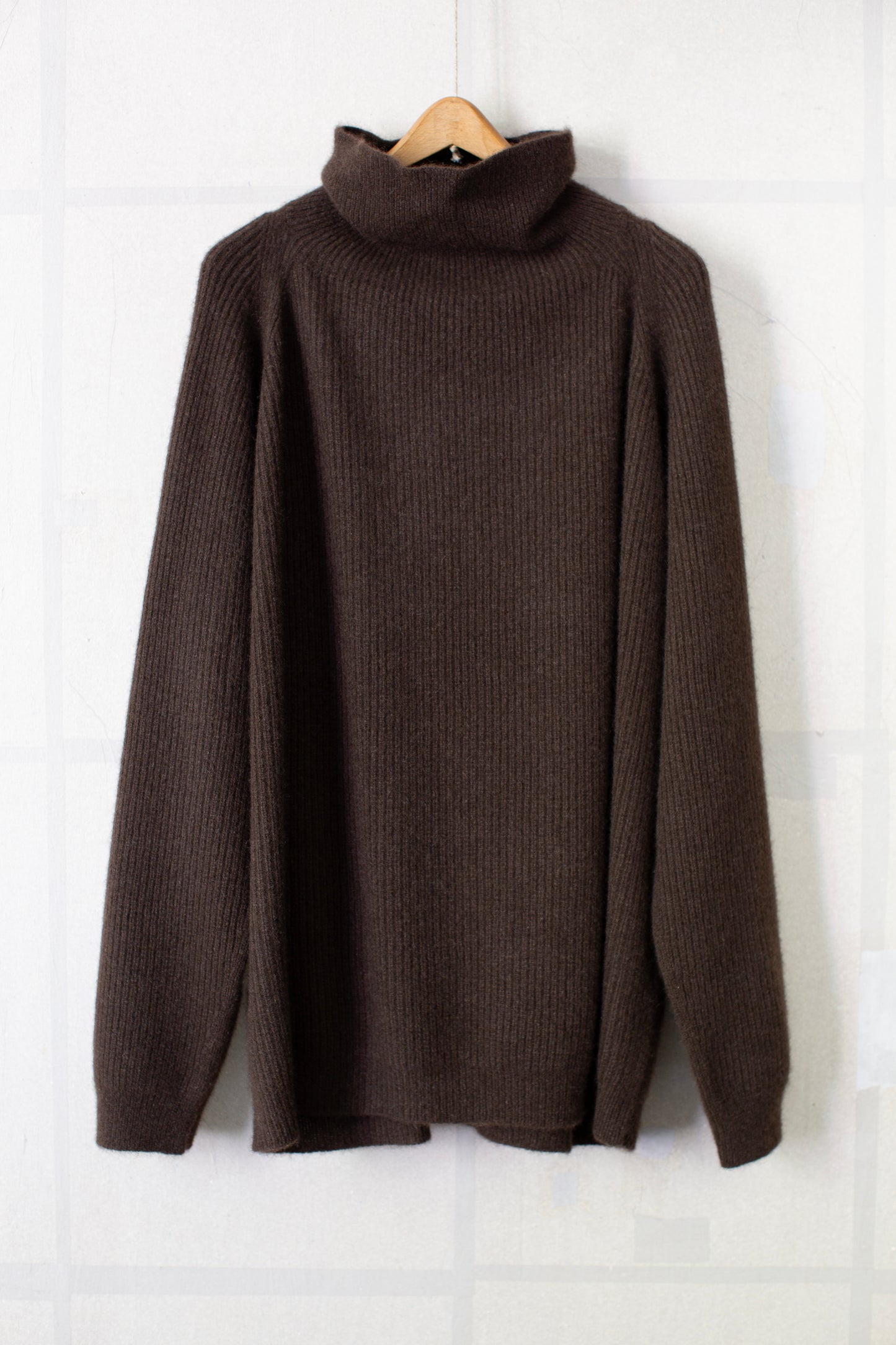 KNIT#79 - DARK BROWN YAK WOOL