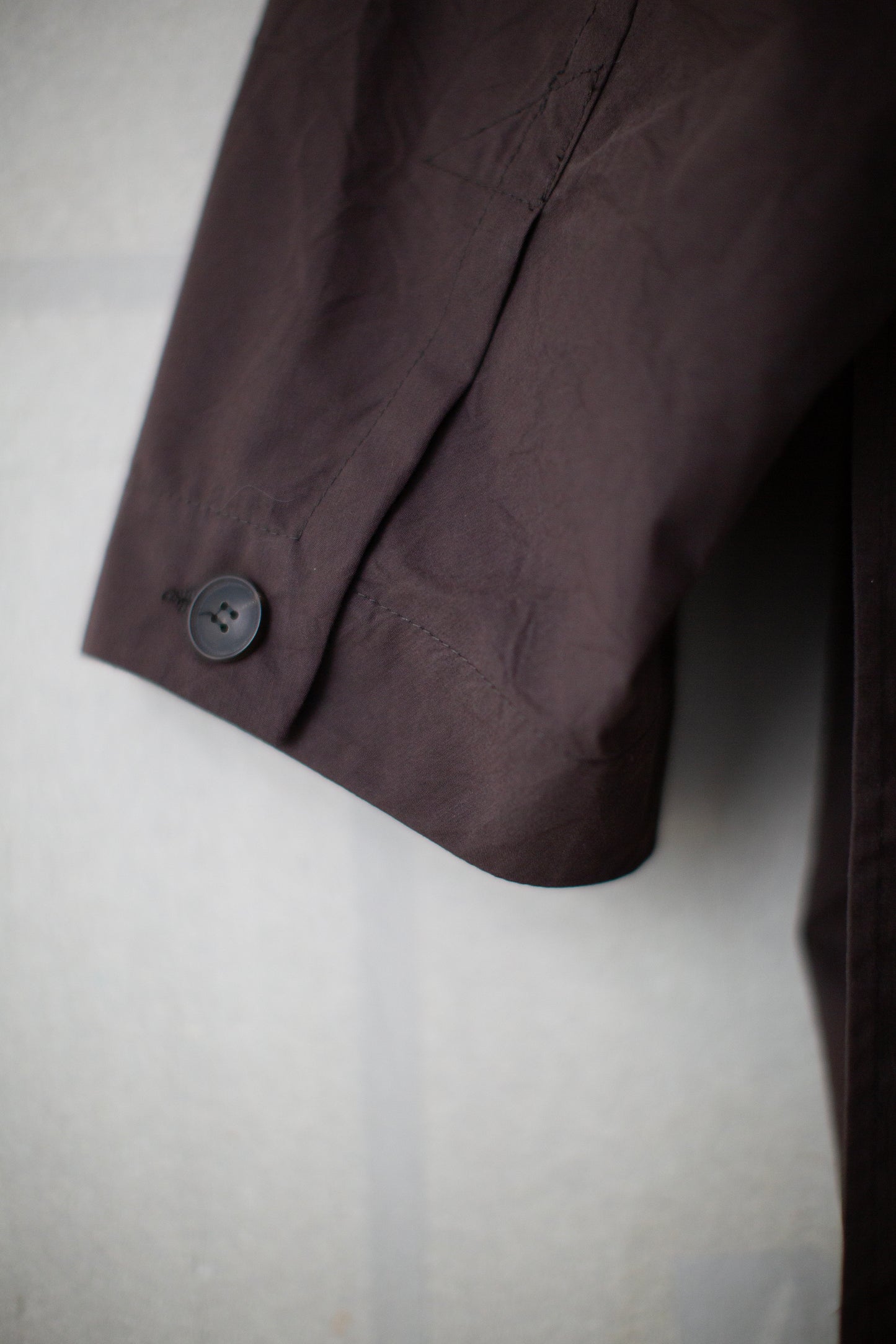 COAT#34 - COTTON SILK CANVAS OLD MAHOGANY