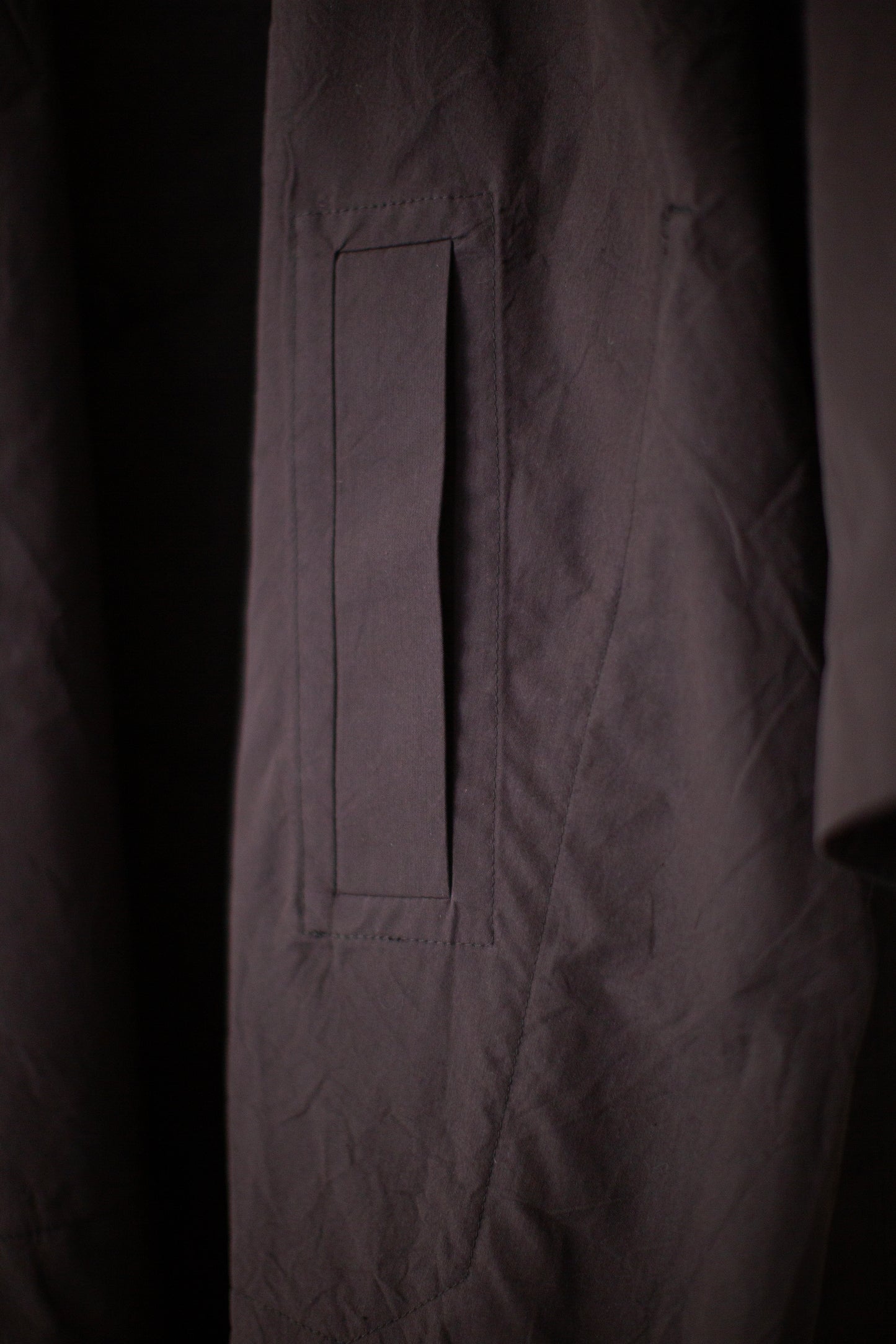 COAT#34 - COTTON SILK CANVAS OLD MAHOGANY