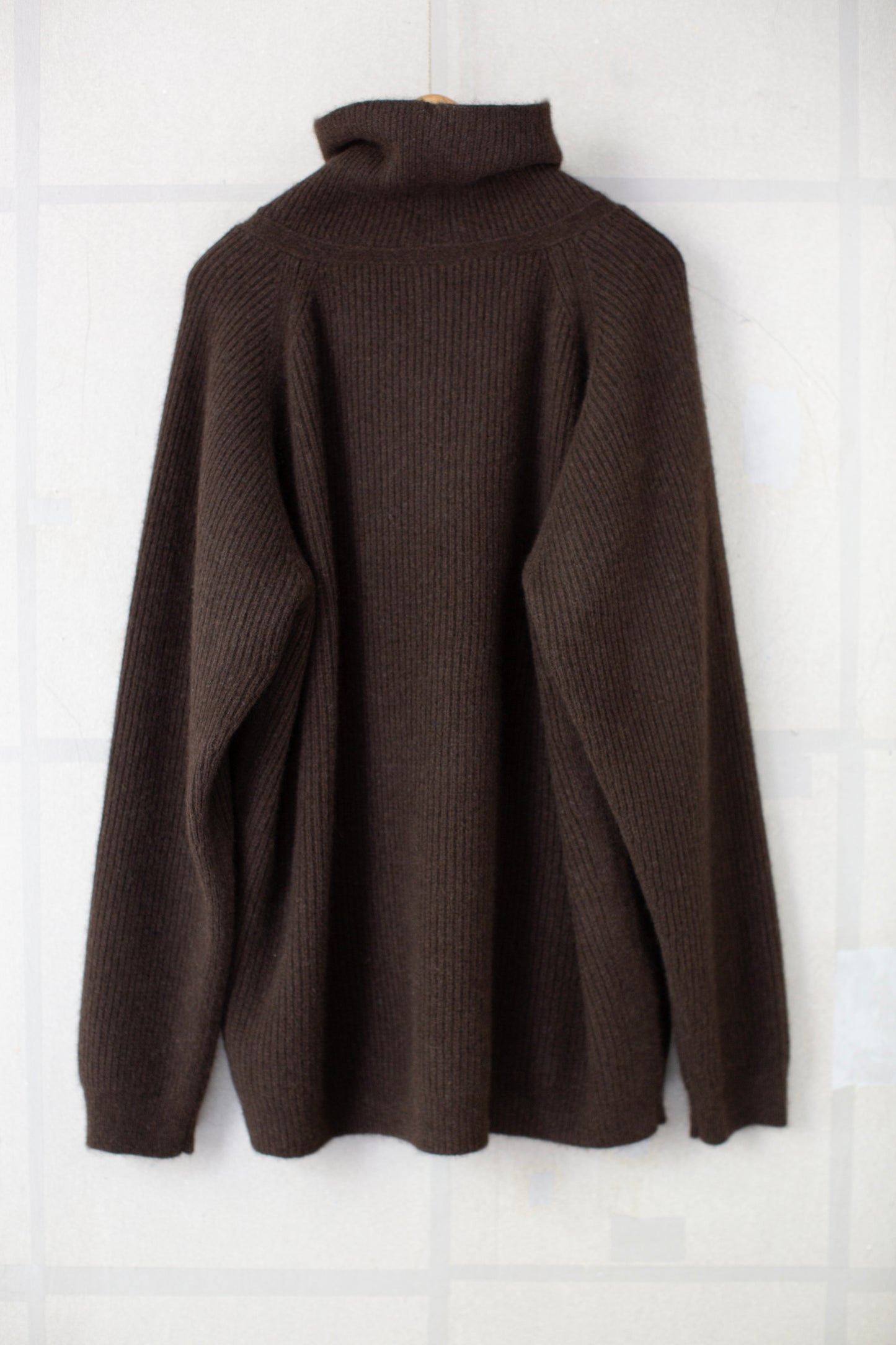 KNIT#79 - DARK BROWN YAK WOOL