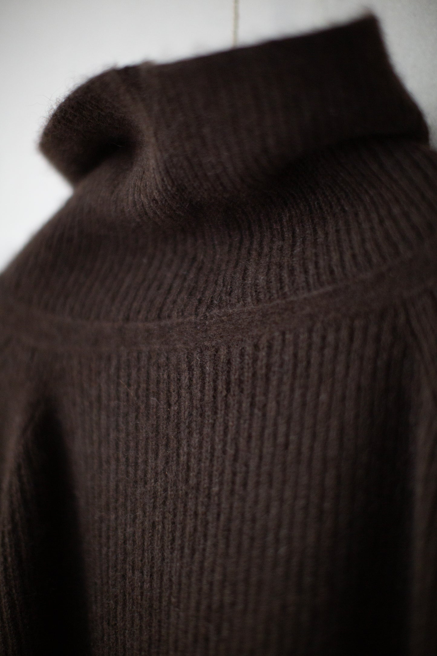 KNIT#79 - DARK BROWN YAK WOOL