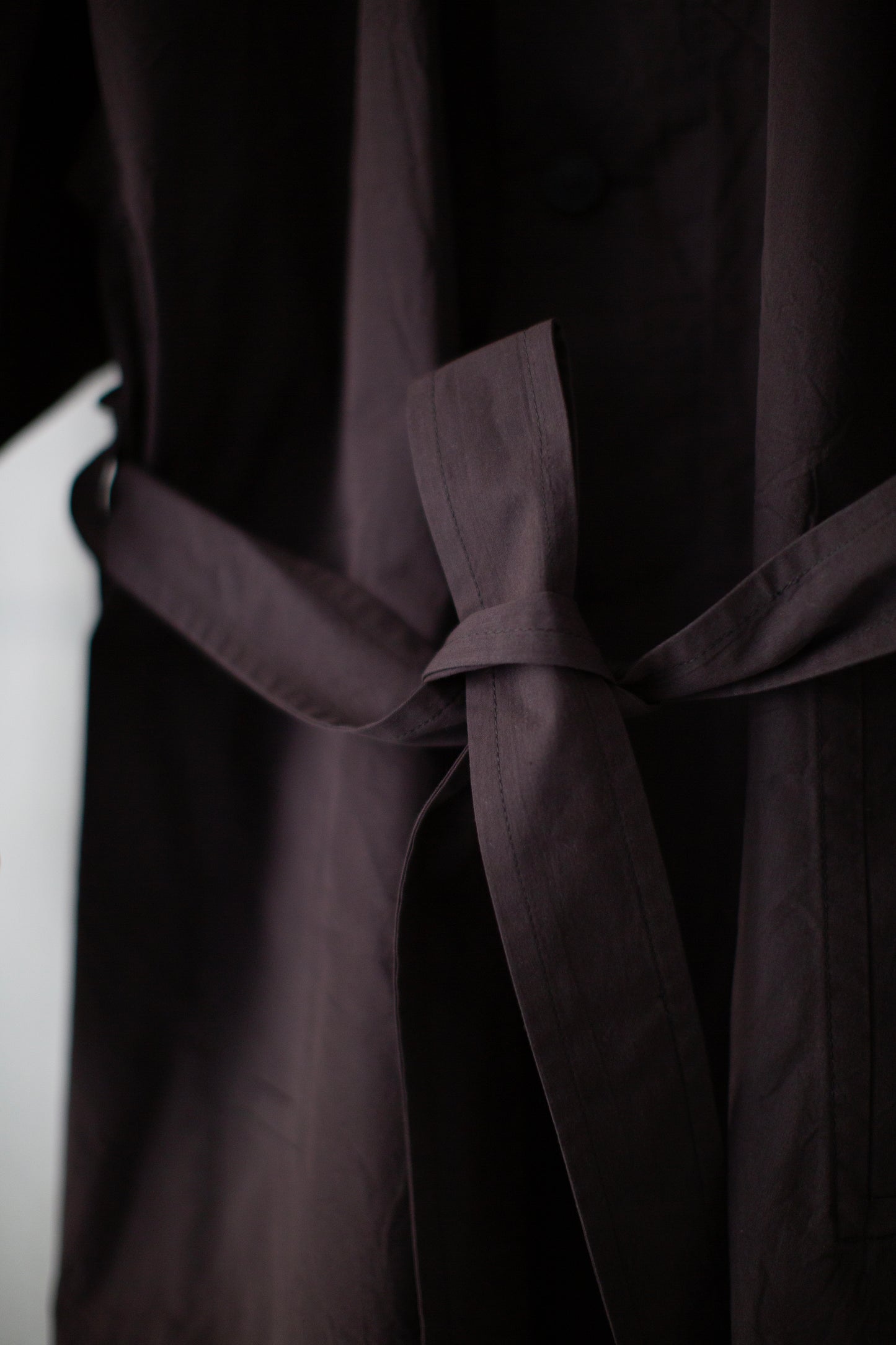 COAT#34 - COTTON SILK CANVAS OLD MAHOGANY