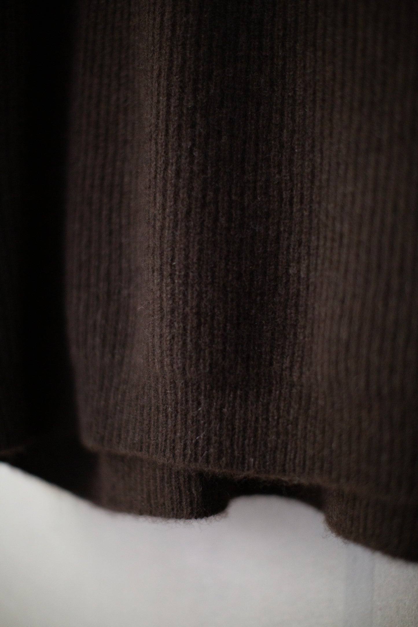 KNIT#79 - DARK BROWN YAK WOOL