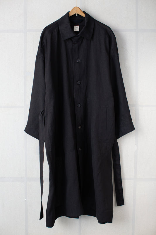COAT#34 - PAPER SHEER TWILL BLACK