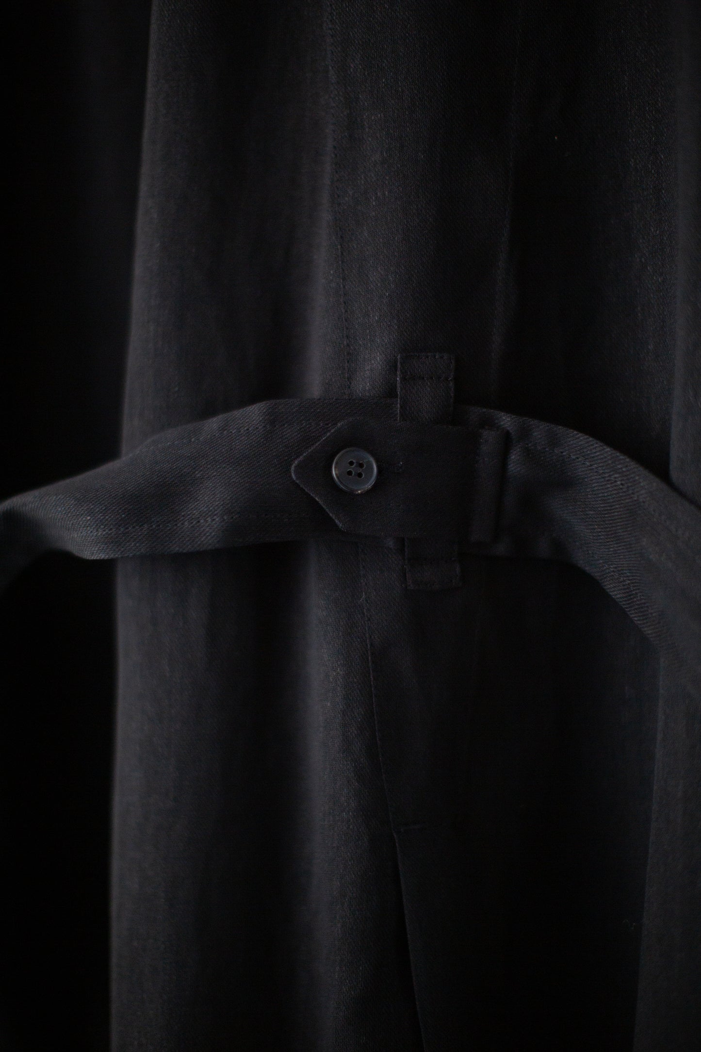COAT#34 - PAPER SHEER TWILL BLACK