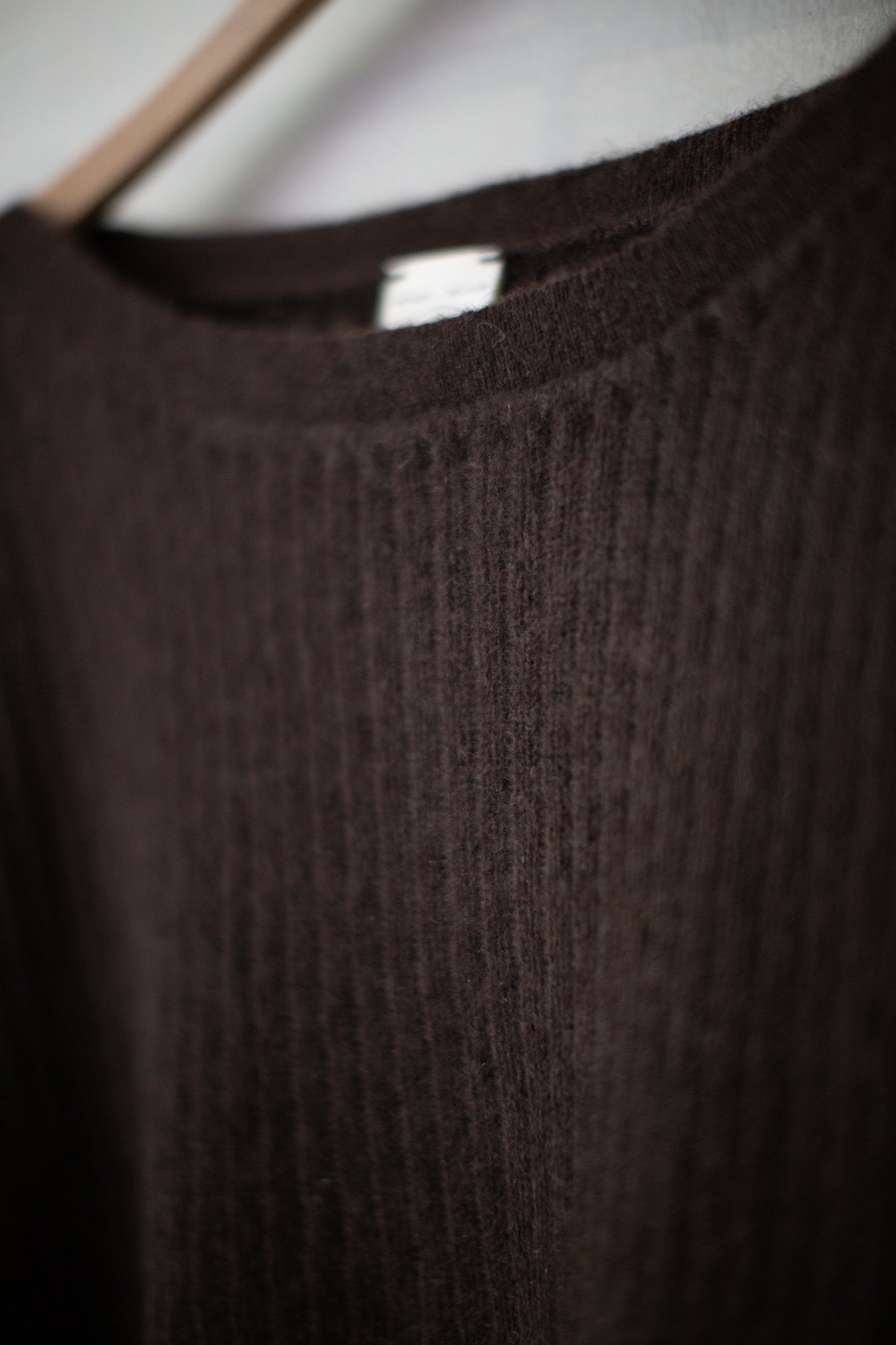 KNIT#78 - DARK BROWN YAK WOOL