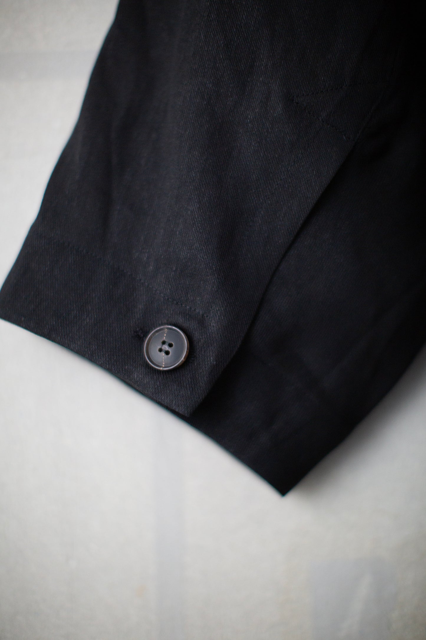 COAT#34 - PAPER SHEER TWILL BLACK
