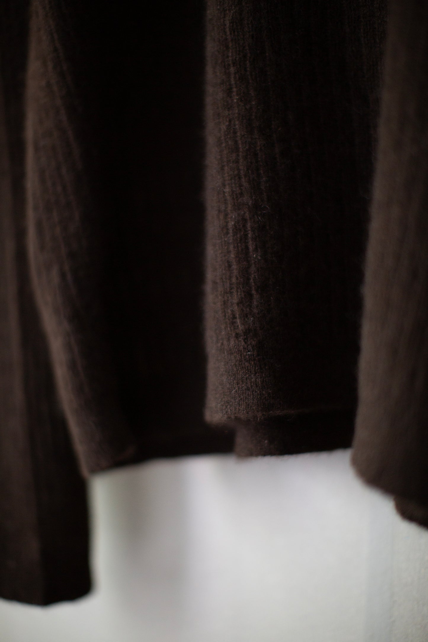 KNIT#78 - DARK BROWN YAK WOOL