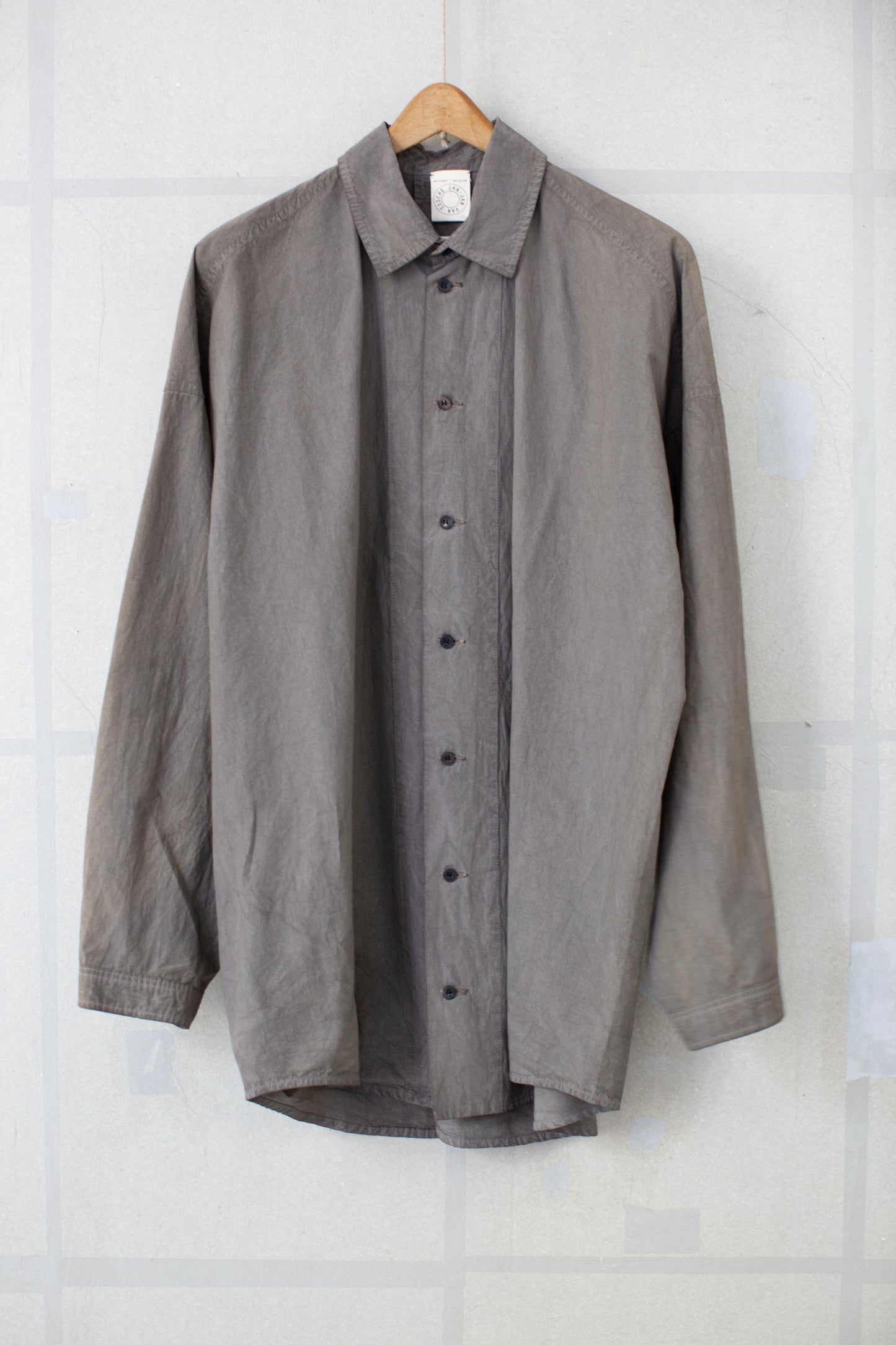 SHIRT#100 - KAKISHIBU x IRON COTTON WOOL DENSE SHIRTING