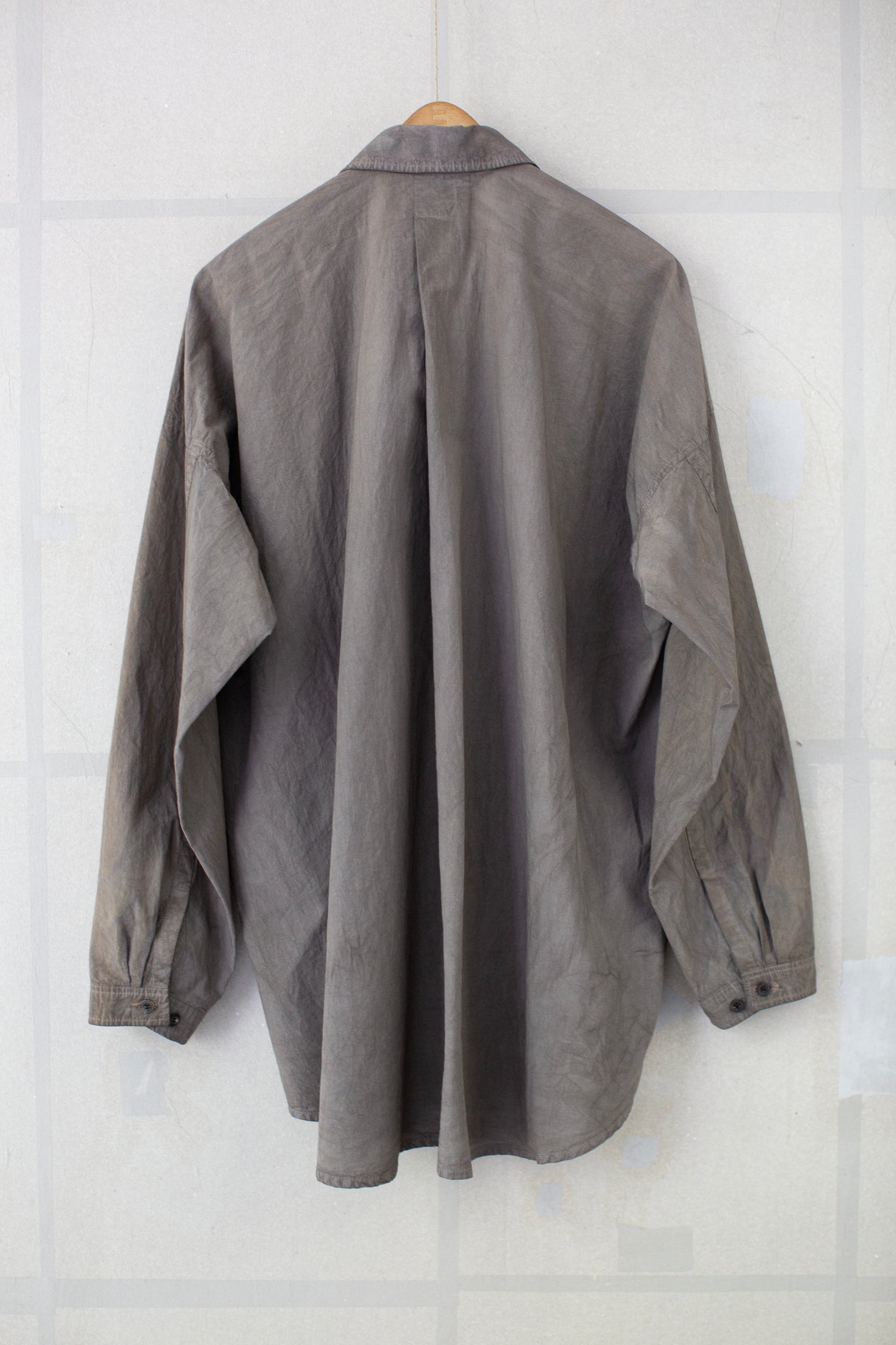 SHIRT#100 - KAKISHIBU x IRON COTTON WOOL DENSE SHIRTING