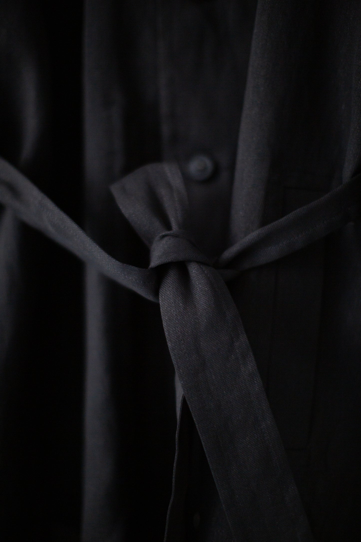 COAT#34 - PAPER SHEER TWILL BLACK