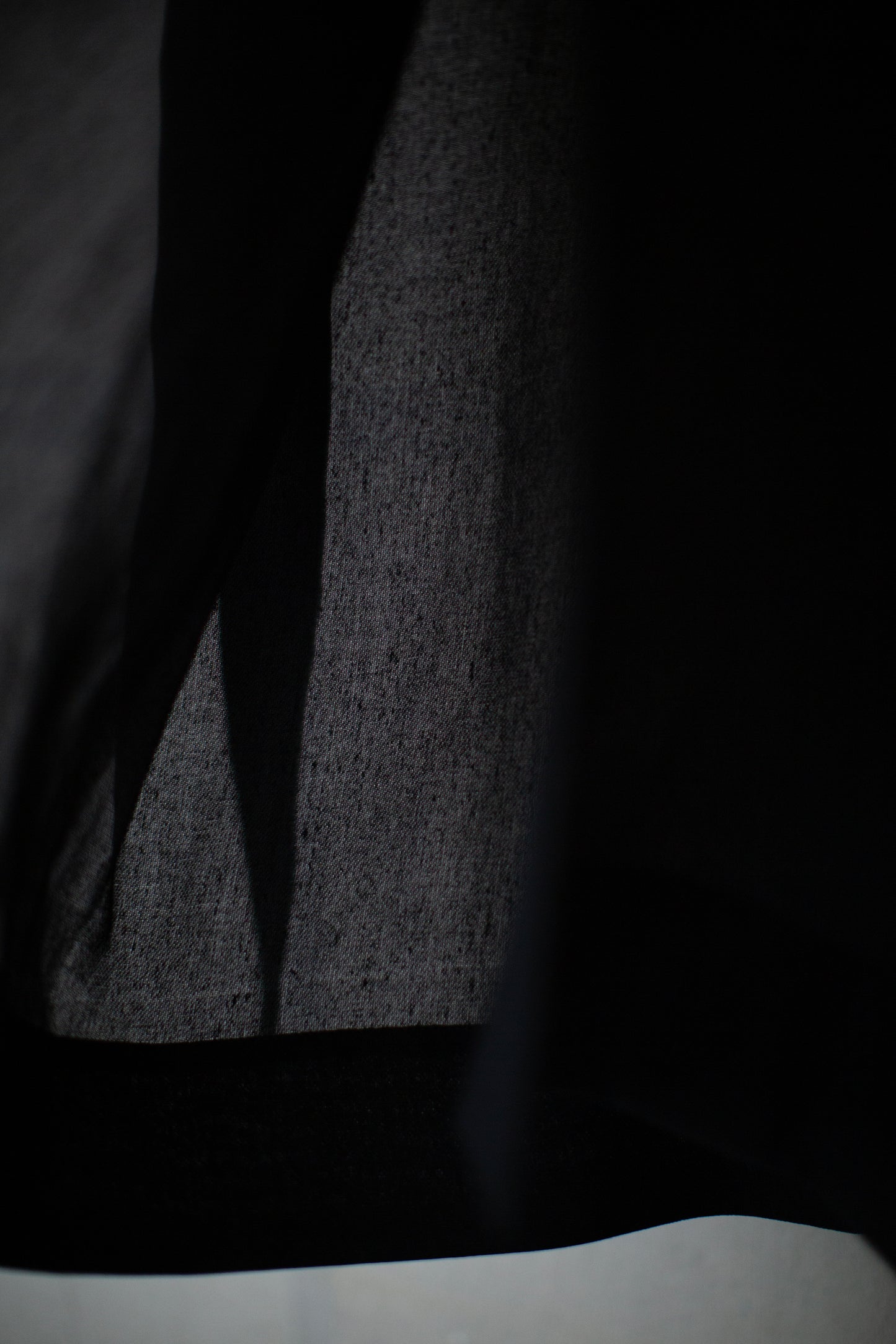 COAT#34 - PAPER SHEER TWILL BLACK