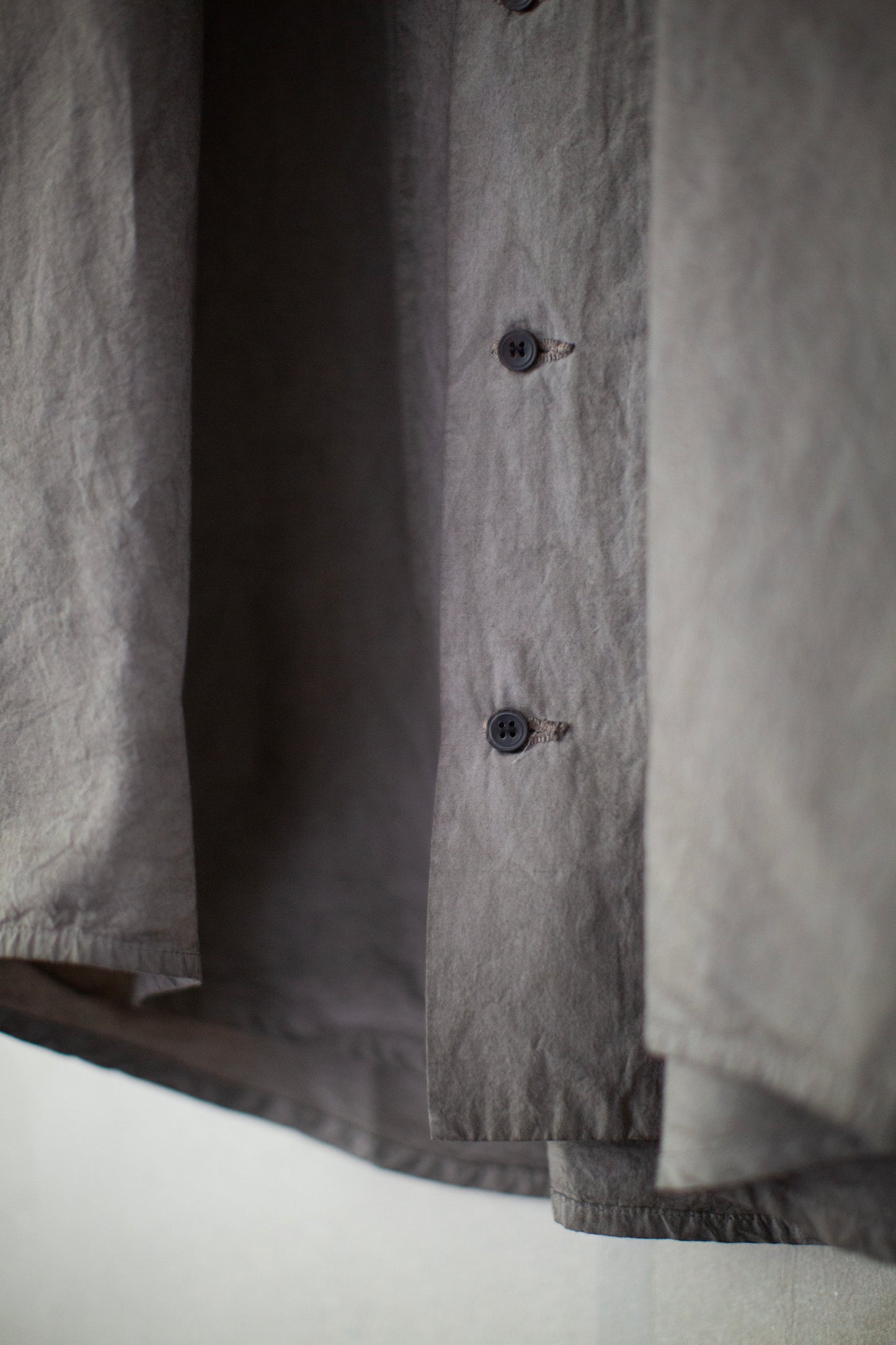 SHIRT#100 - KAKISHIBU x IRON COTTON WOOL DENSE SHIRTING