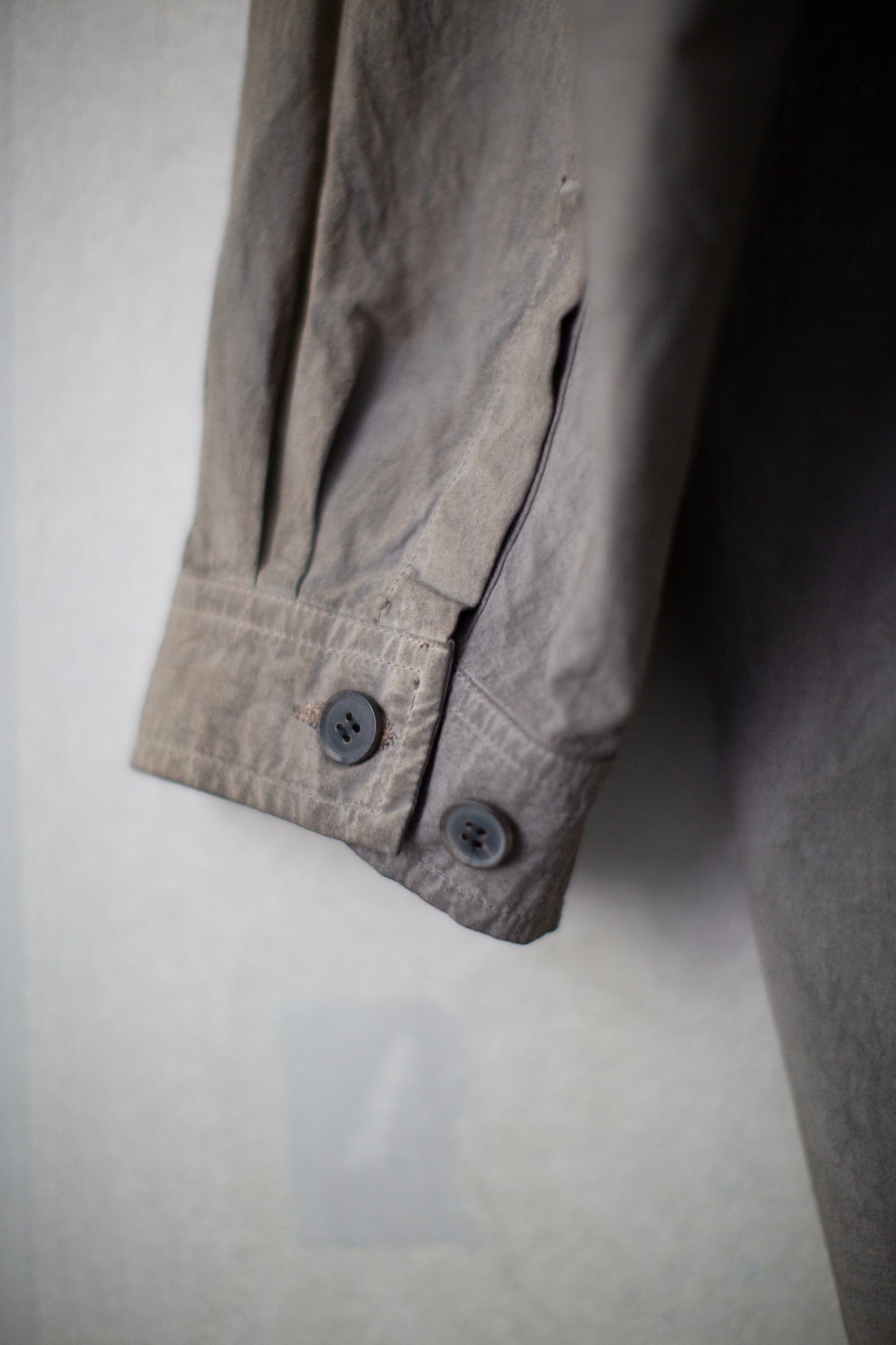 SHIRT#110 - KAKISHIBU x IRON COTTON WOOL DENSE SHIRTING