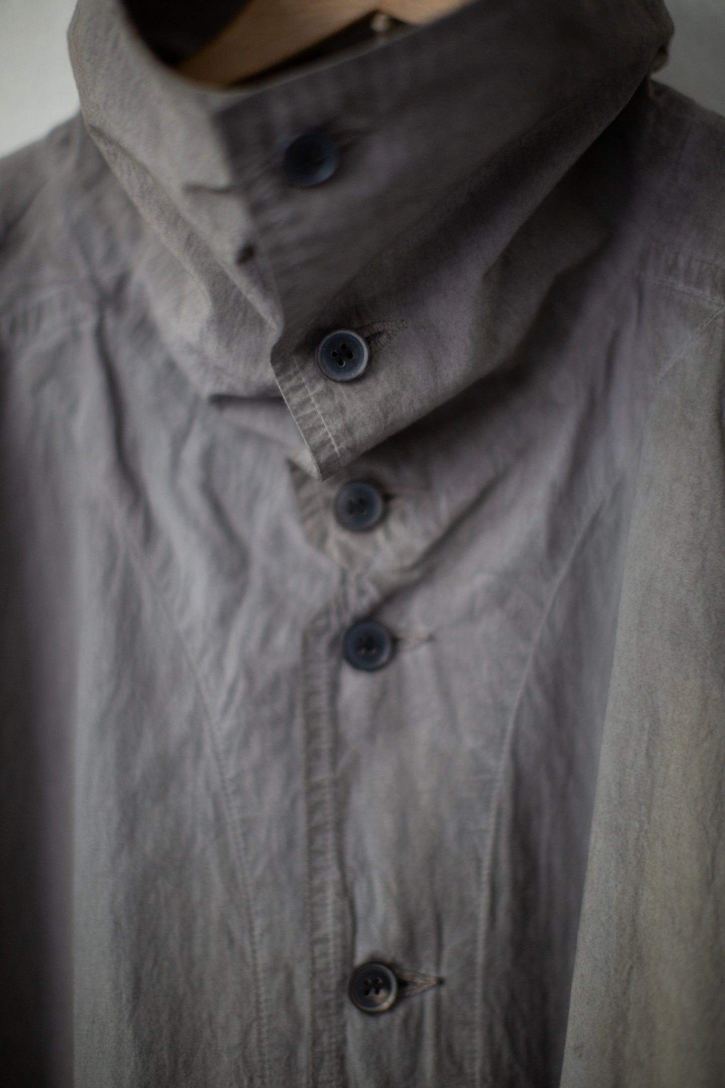 SHIRT#110 - KAKISHIBU x IRON COTTON WOOL DENSE SHIRTING