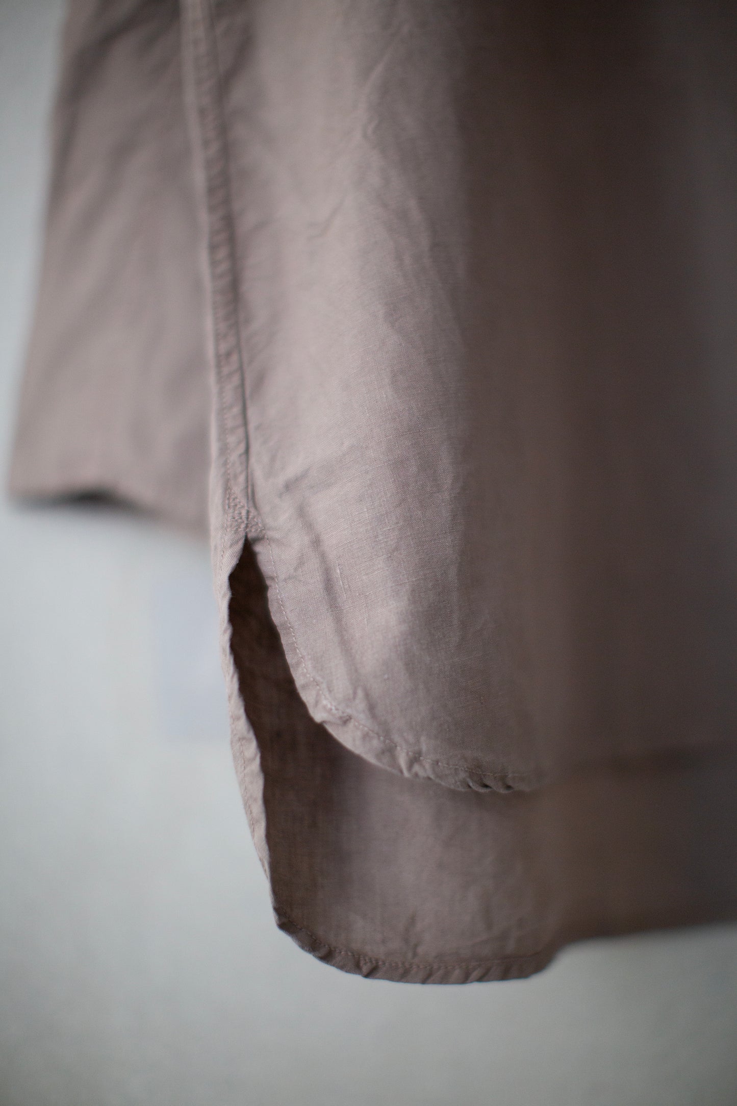 longsleeve pullover in dark horse chestnut high density hemp