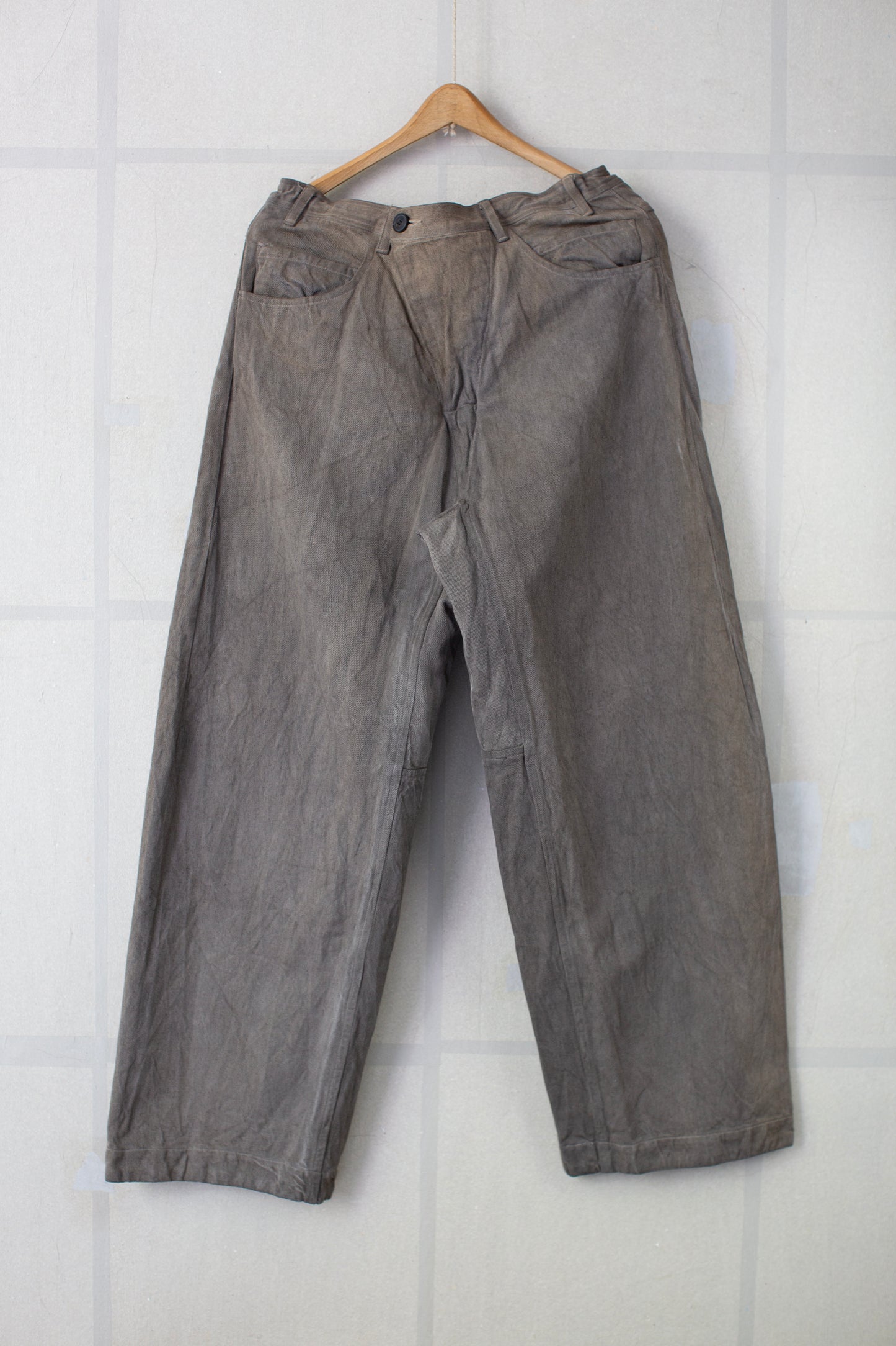 TROUSERS#90 - KAKISHIBU x IRON HEMP COTTON BAMBOO TWILL