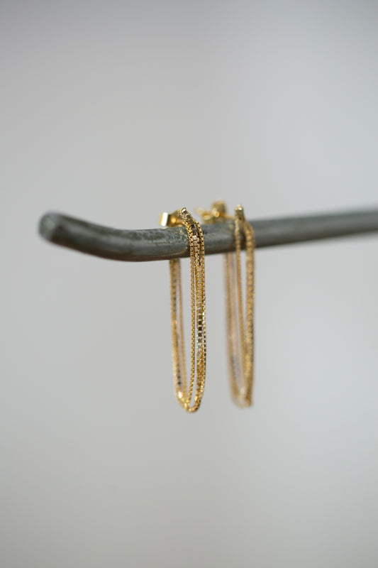 Pair Of Gold Chain Earrings M