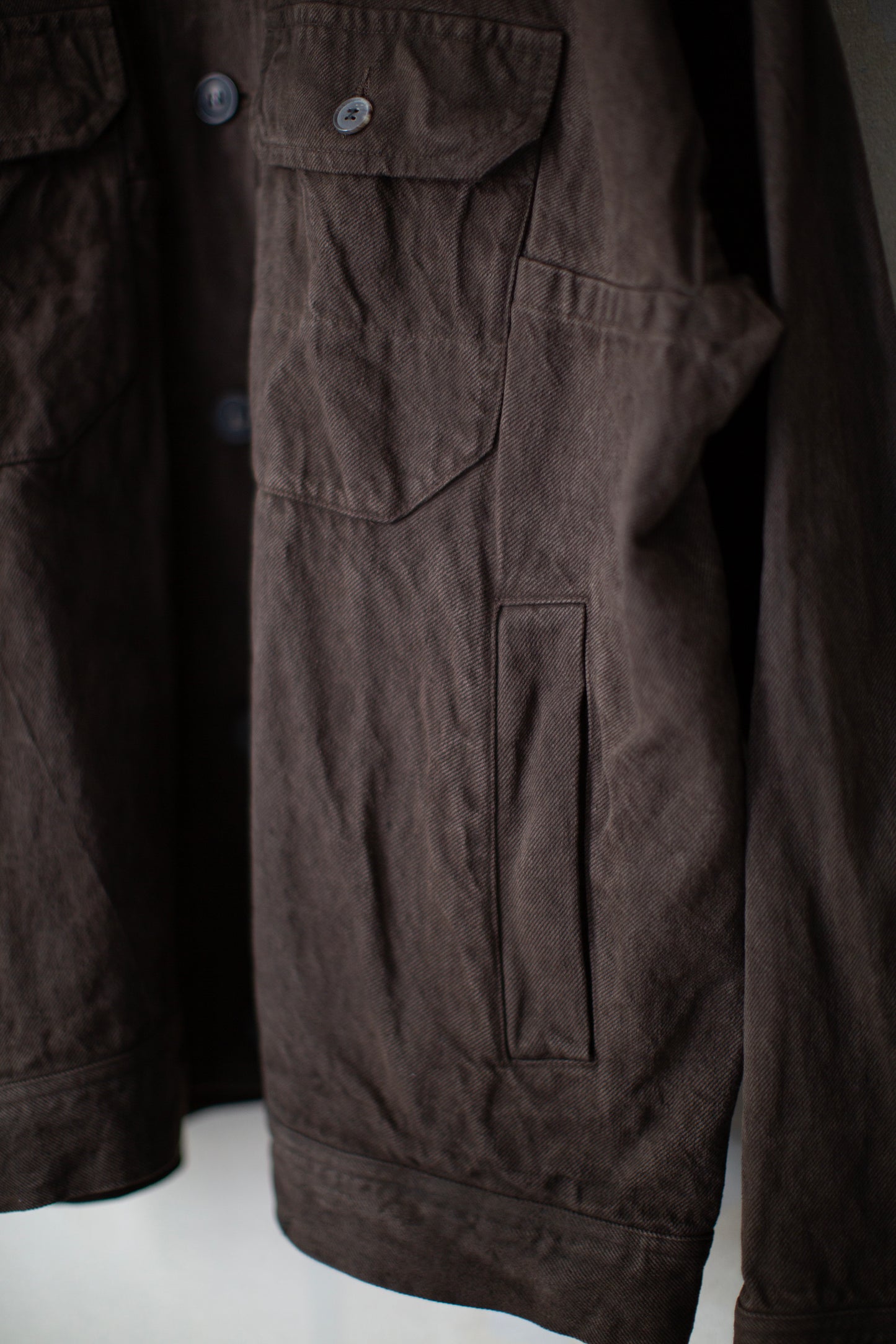 JACKET#64 - DORO ZOME HEMP COTTON BAMBOO TWILL