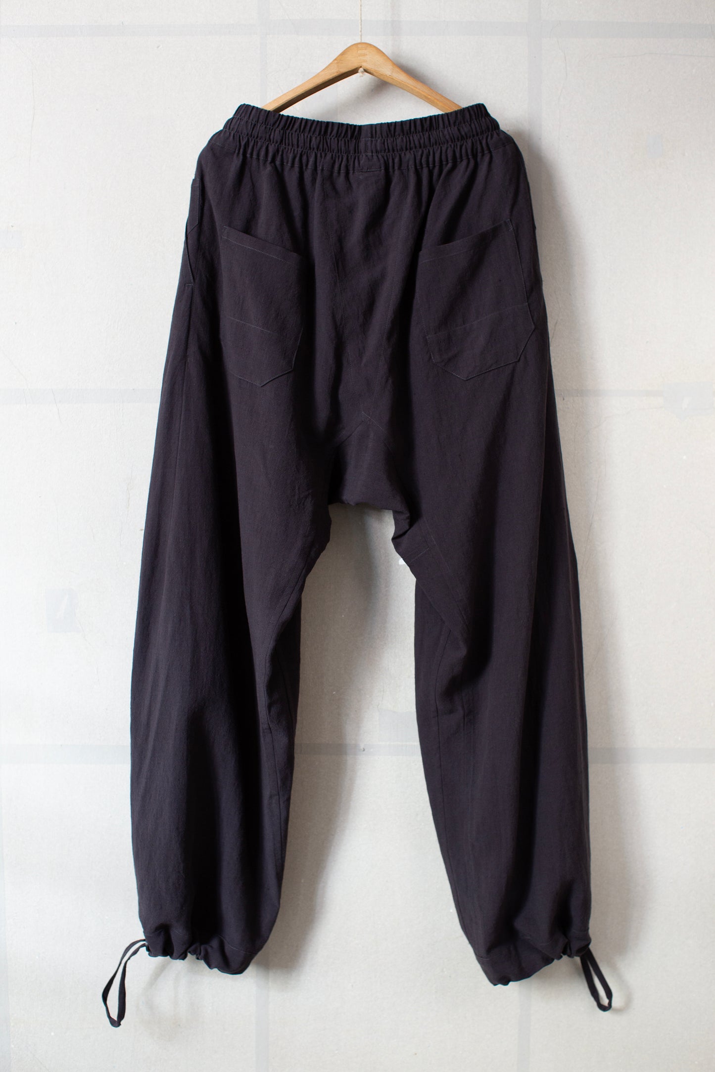 TROUSERS#91 - LINEN SILK SHIRTING SUMI KURO