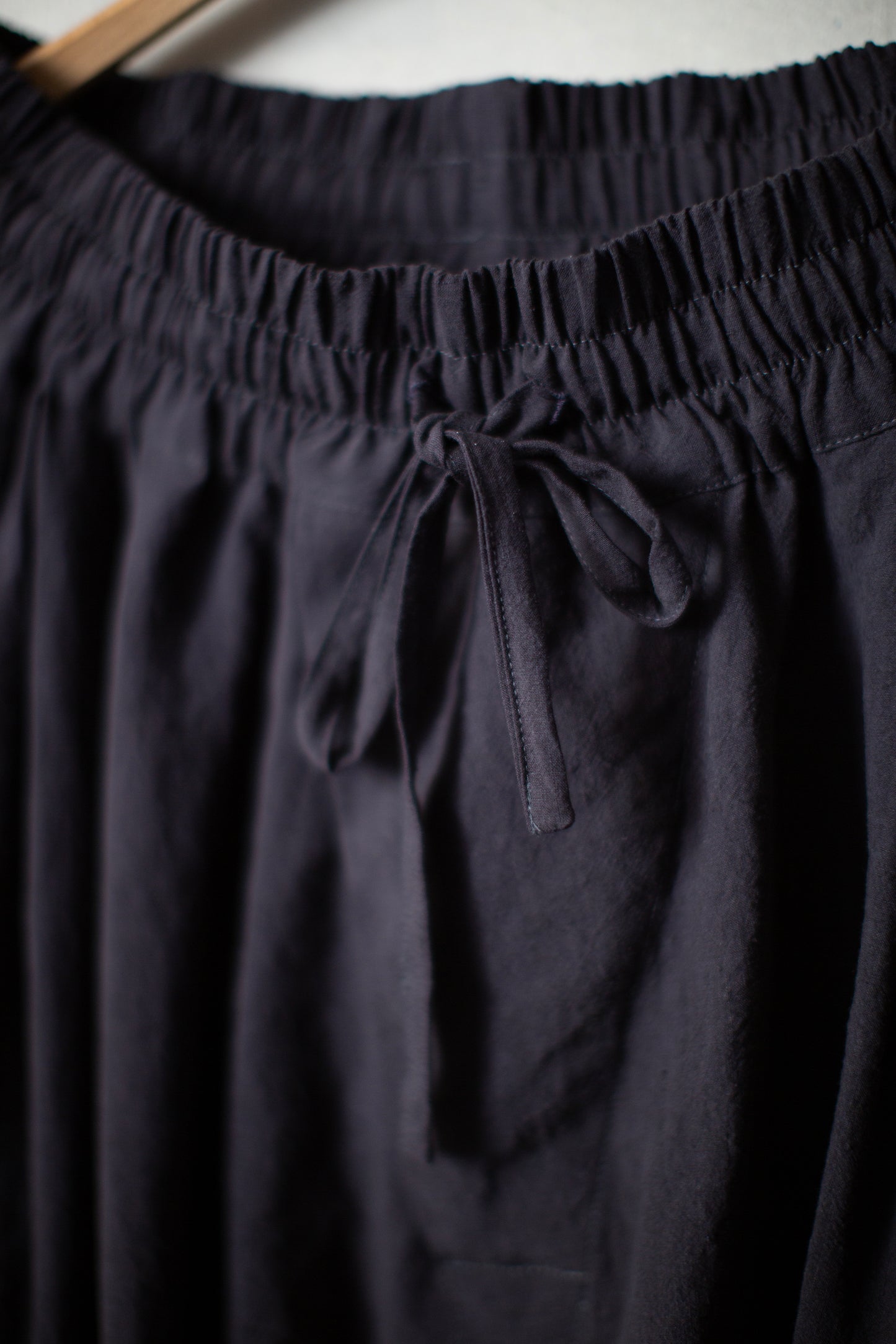 TROUSERS#91 - LINEN SILK SHIRTING SUMI KURO