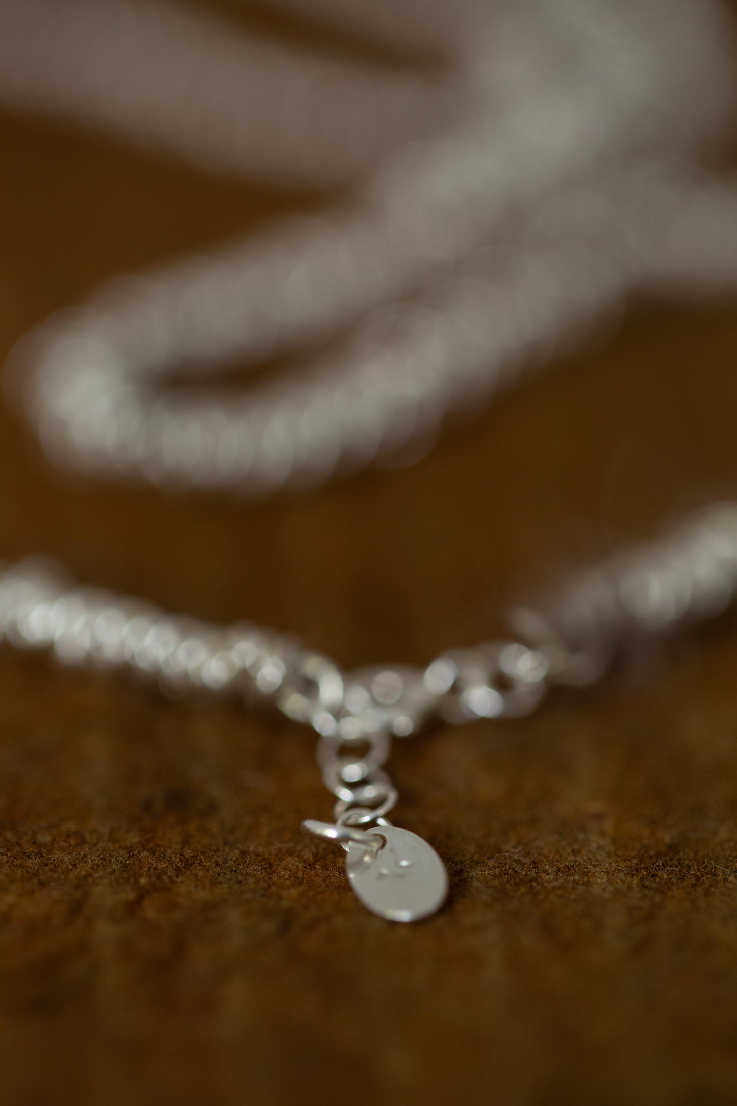 Gathered Necklace in silver