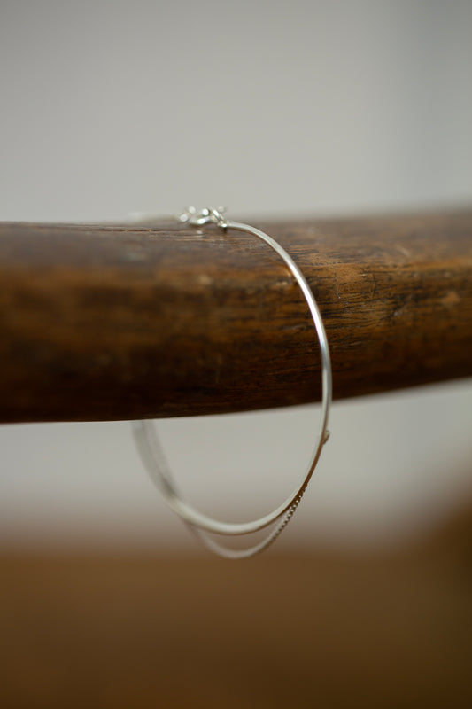 Hand forged Silver Bracelet S